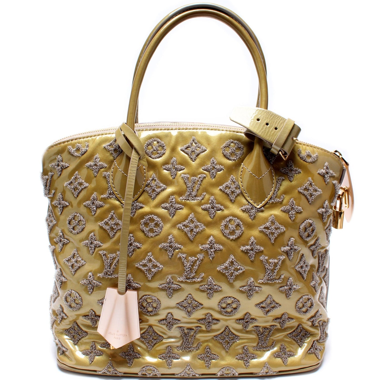 Louis Vuitton Lockit Fascination Monogram Patent Lambskin Handbag