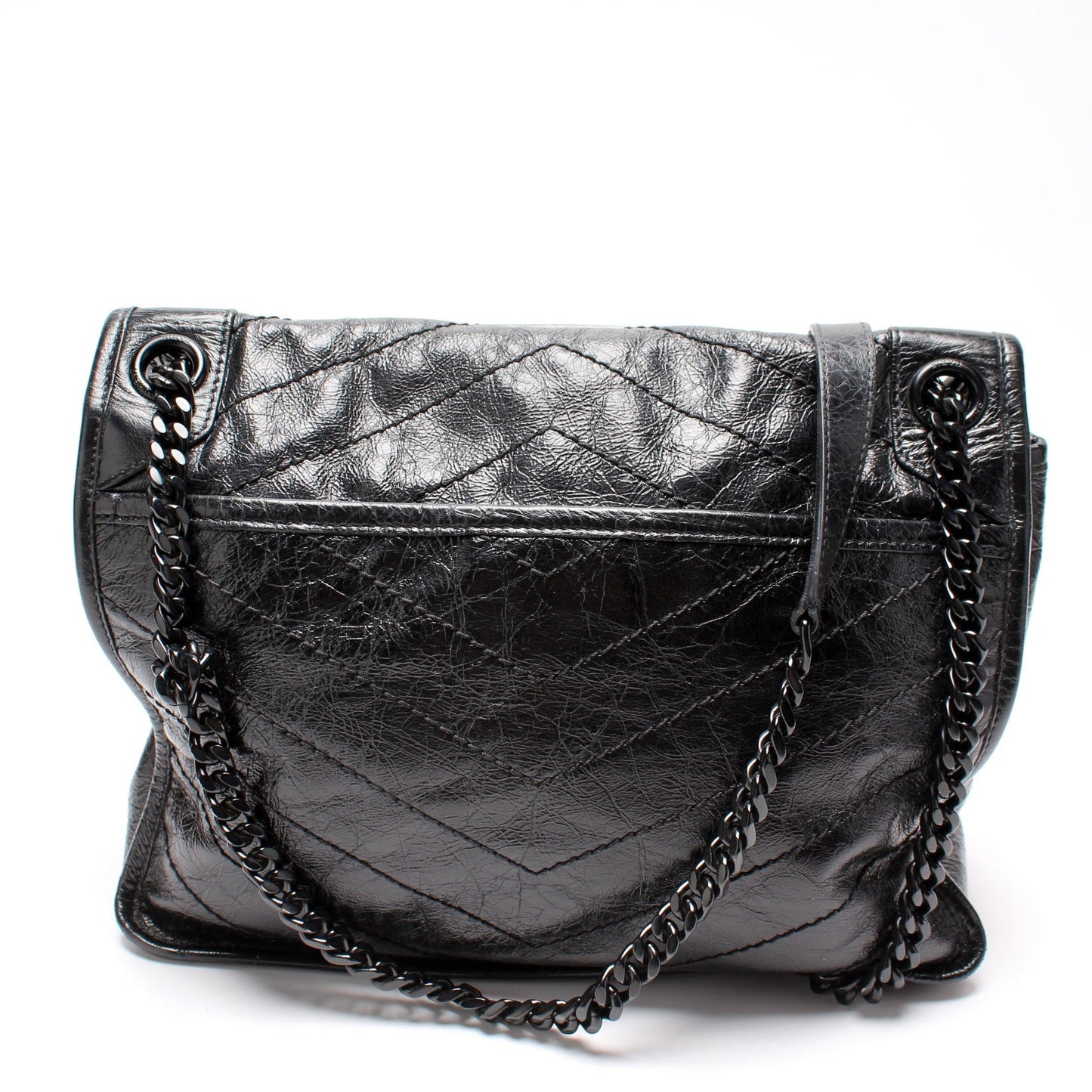 YSL Saint Laurent Niki Crinkle Bag Leather Medium Travel Bag Crinkle Leather 1