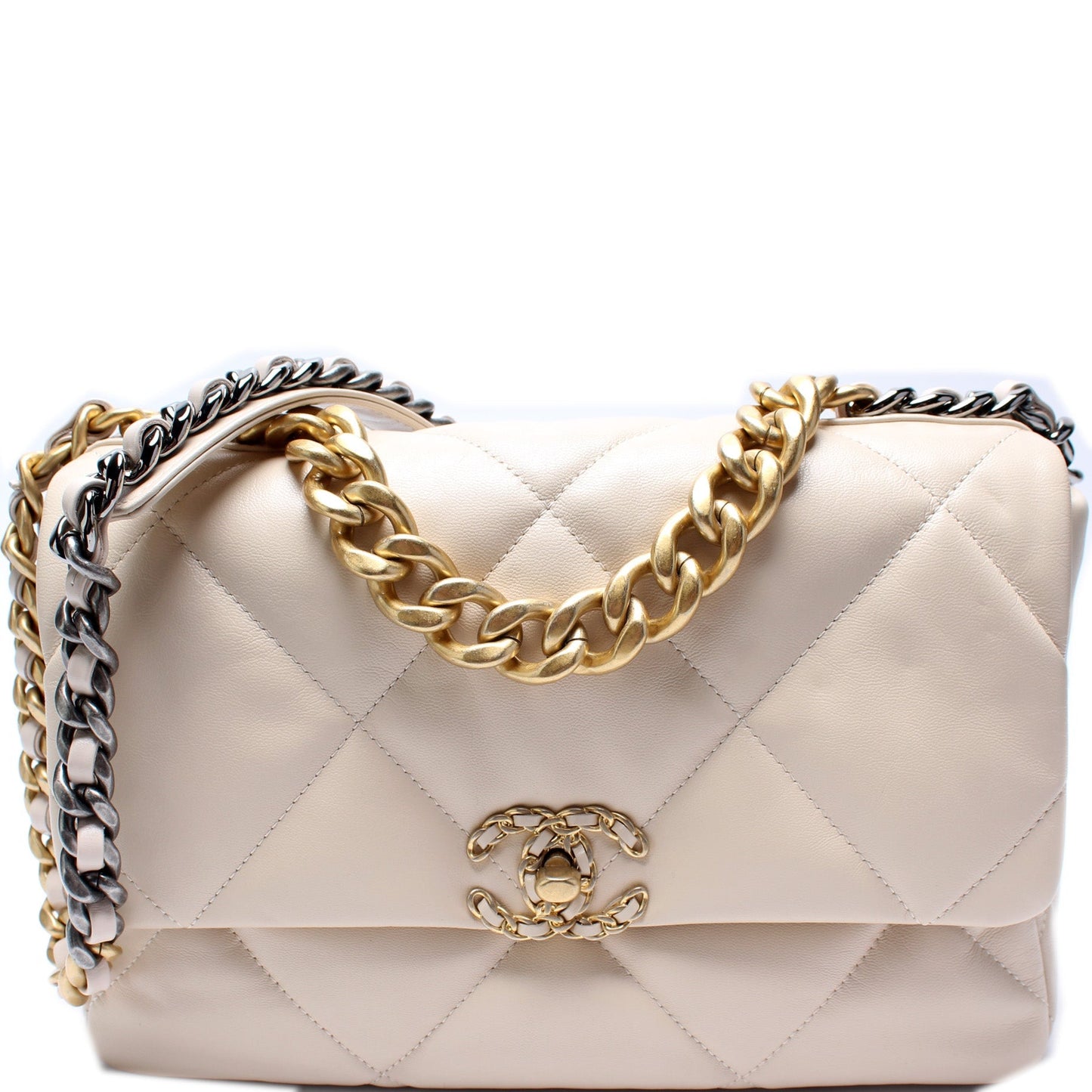 Chanel Quilted Goatskin 19 Flap 30M Handbag