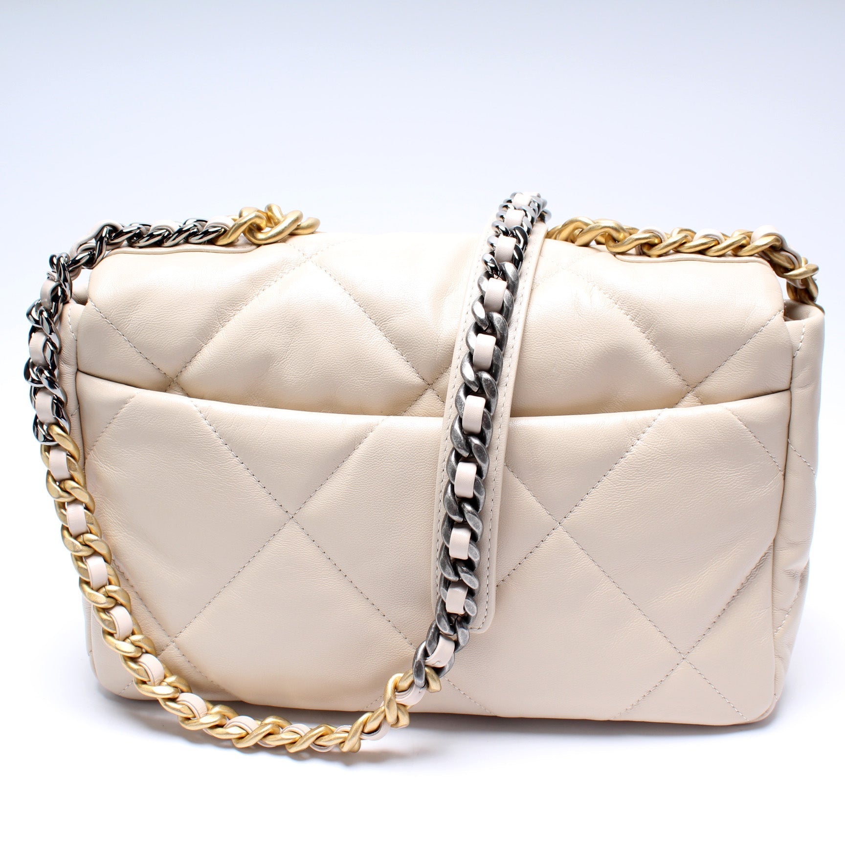 Chanel Quilted Goatskin 19 Flap 30M Handbag