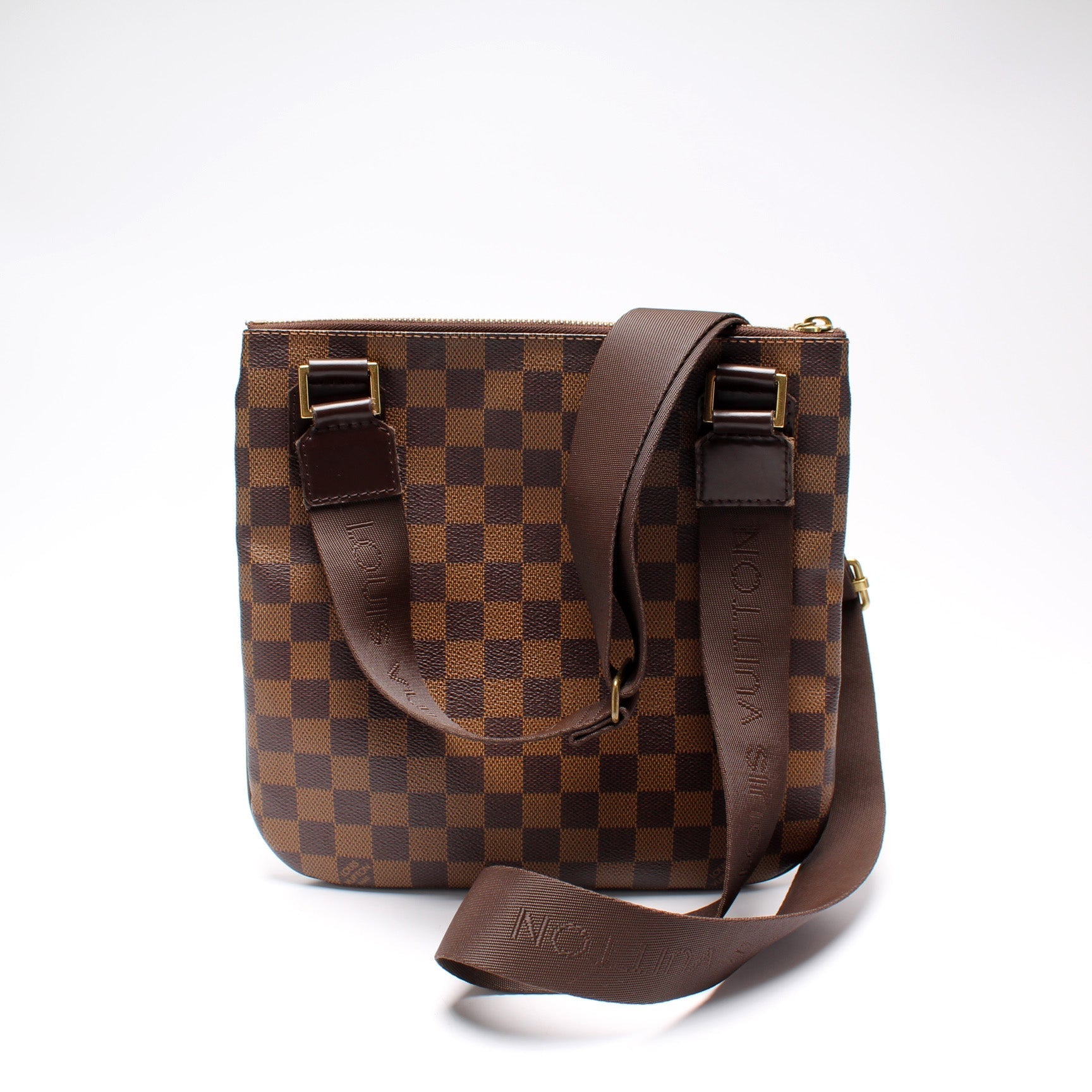 Louis Vuitton Pochette Bosphore Ebene Damier Clutch Bag Ebene 10