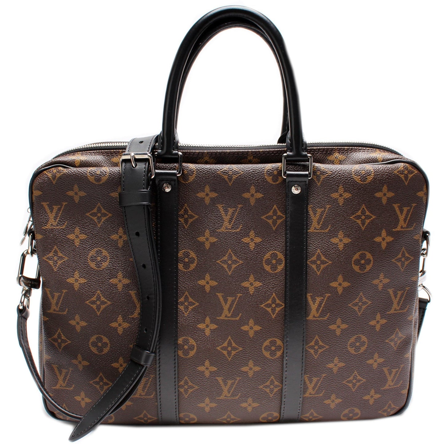 Louis Vuitton Porte Documents Voyage PM Macassar Handbag