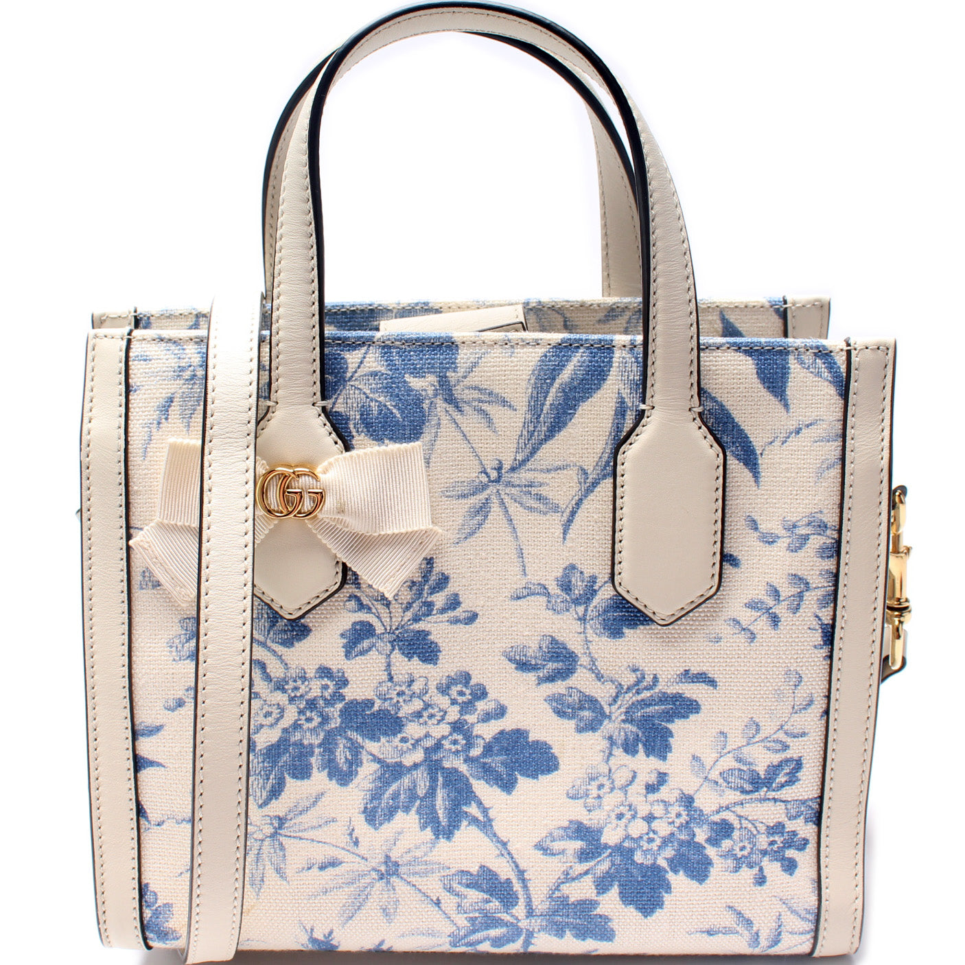 Gucci Ribbon Floral Small Tote Bag
