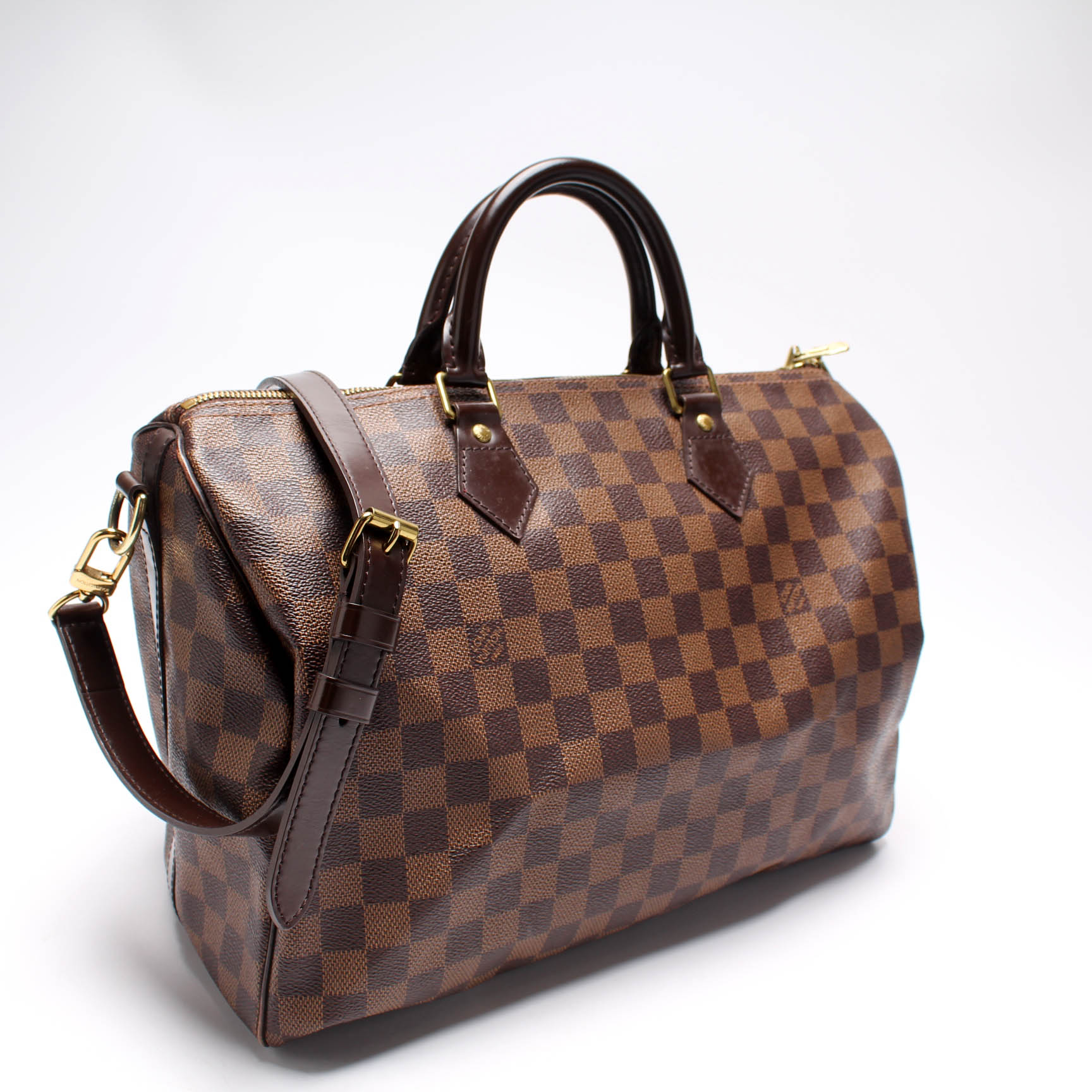 Louis Vuitton Speedy 30 Bandouliere Ebene Damier Handbag Ebene 16