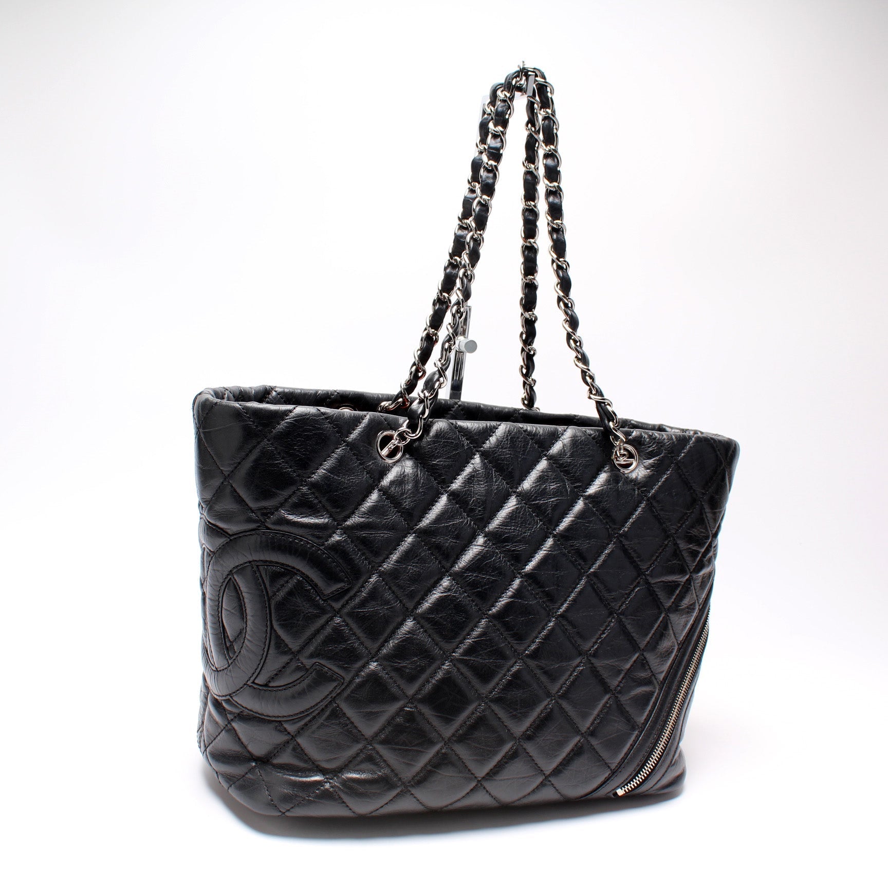 Chanel Cotton Club Ligne Aged Calfskin 11M Tote Bag