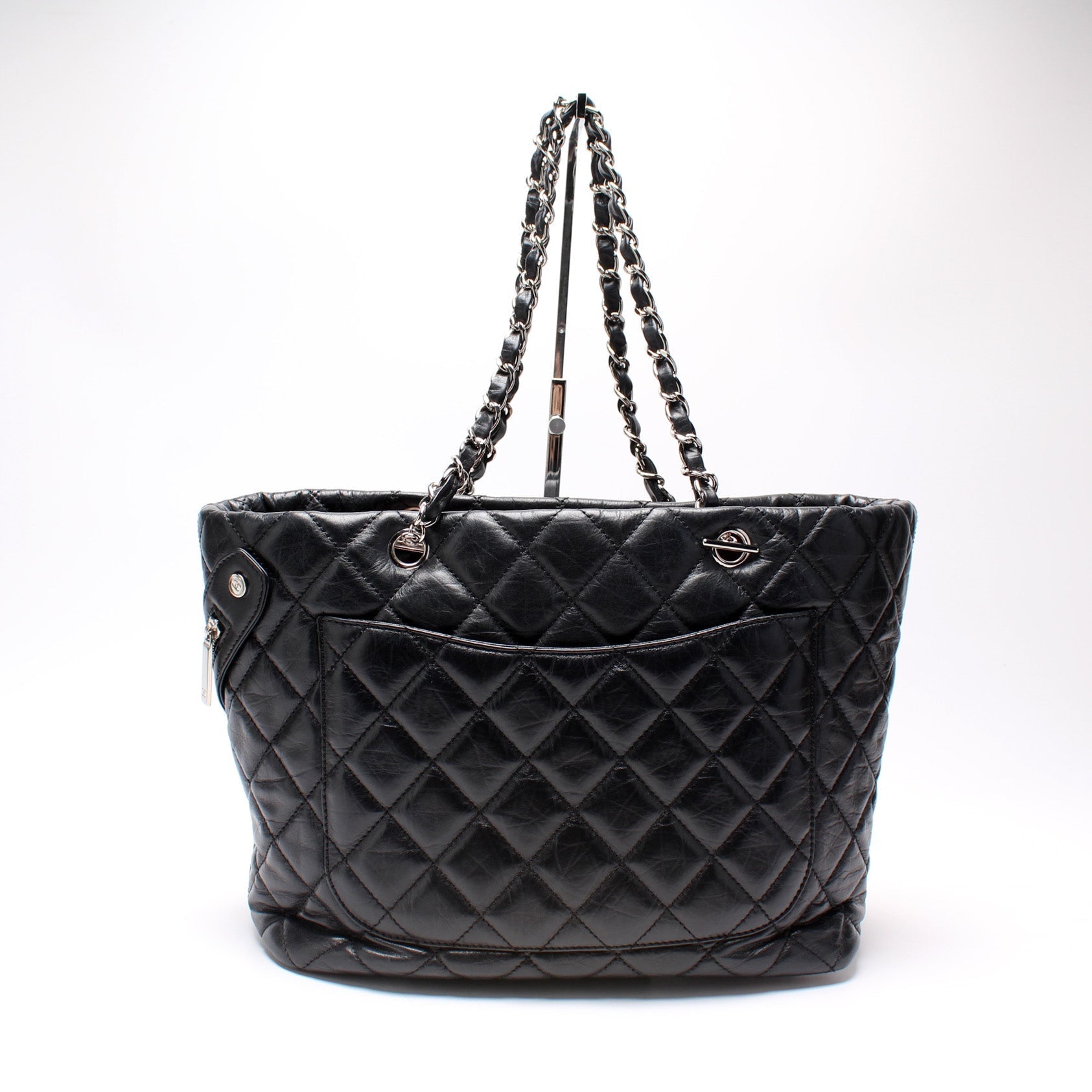 Chanel Cotton Club Ligne Aged Calfskin 11M Tote Bag