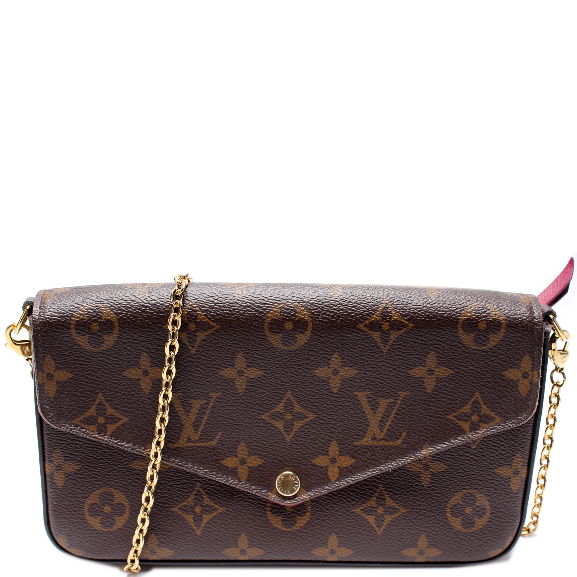 Louis Vuitton Pochette Felicie Monogram Clutch Bag Monogram 22