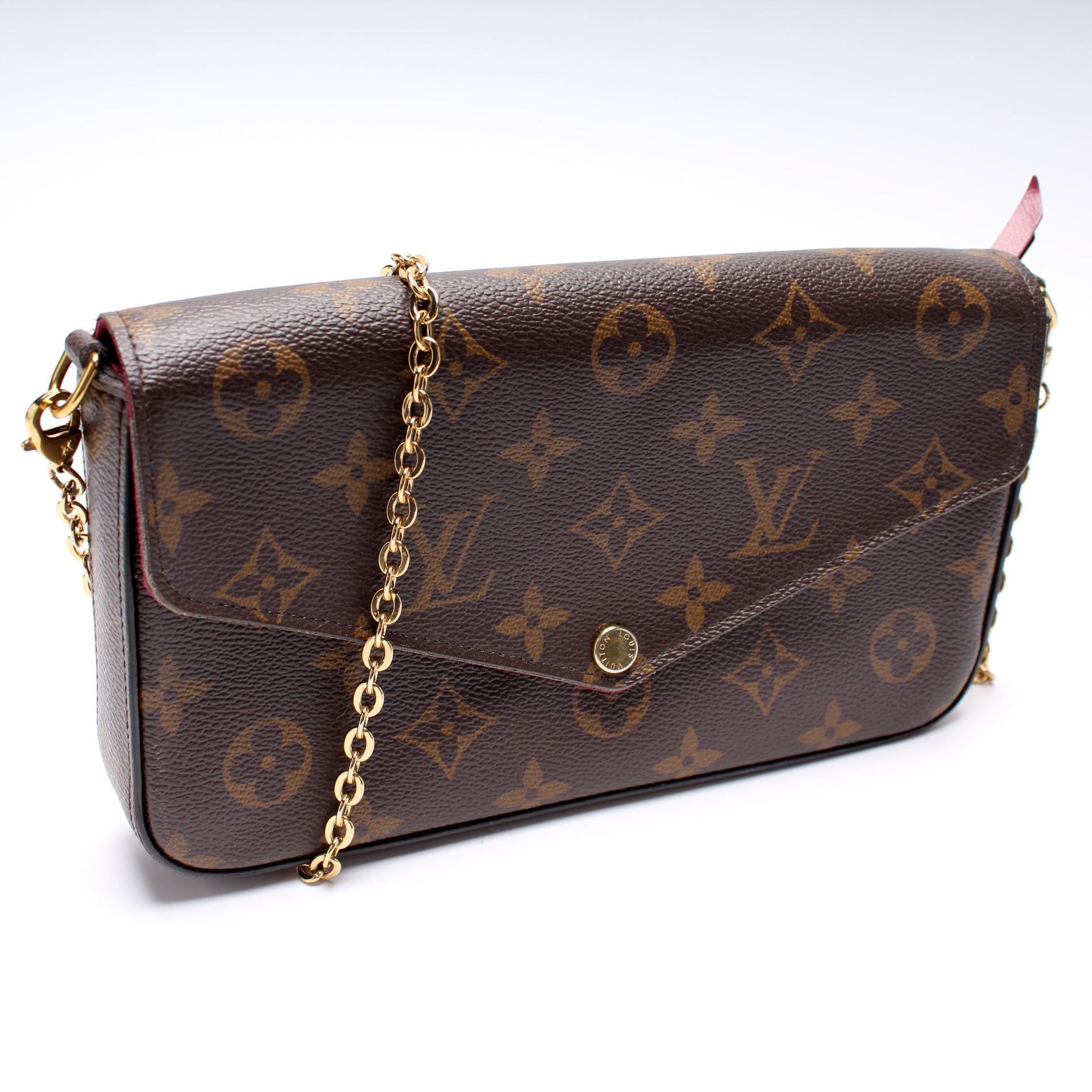 Louis Vuitton Pochette Felicie Monogram Clutch Bag Monogram 22