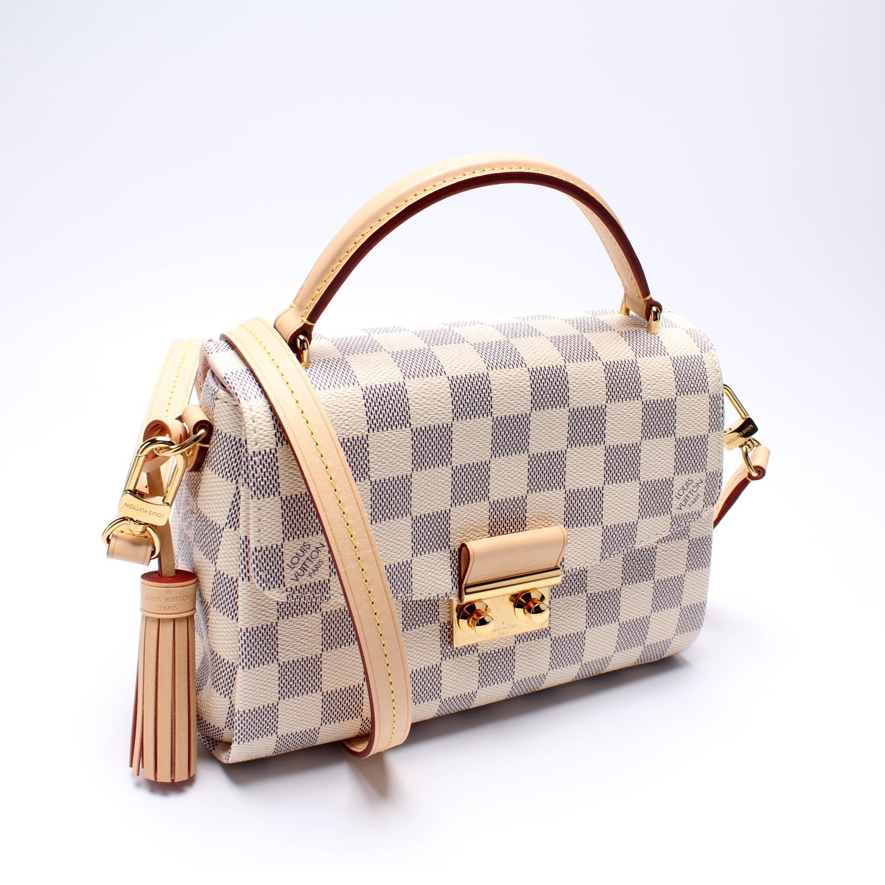 Louis Vuitton Croisette Azur Damier Handbag Azur 8