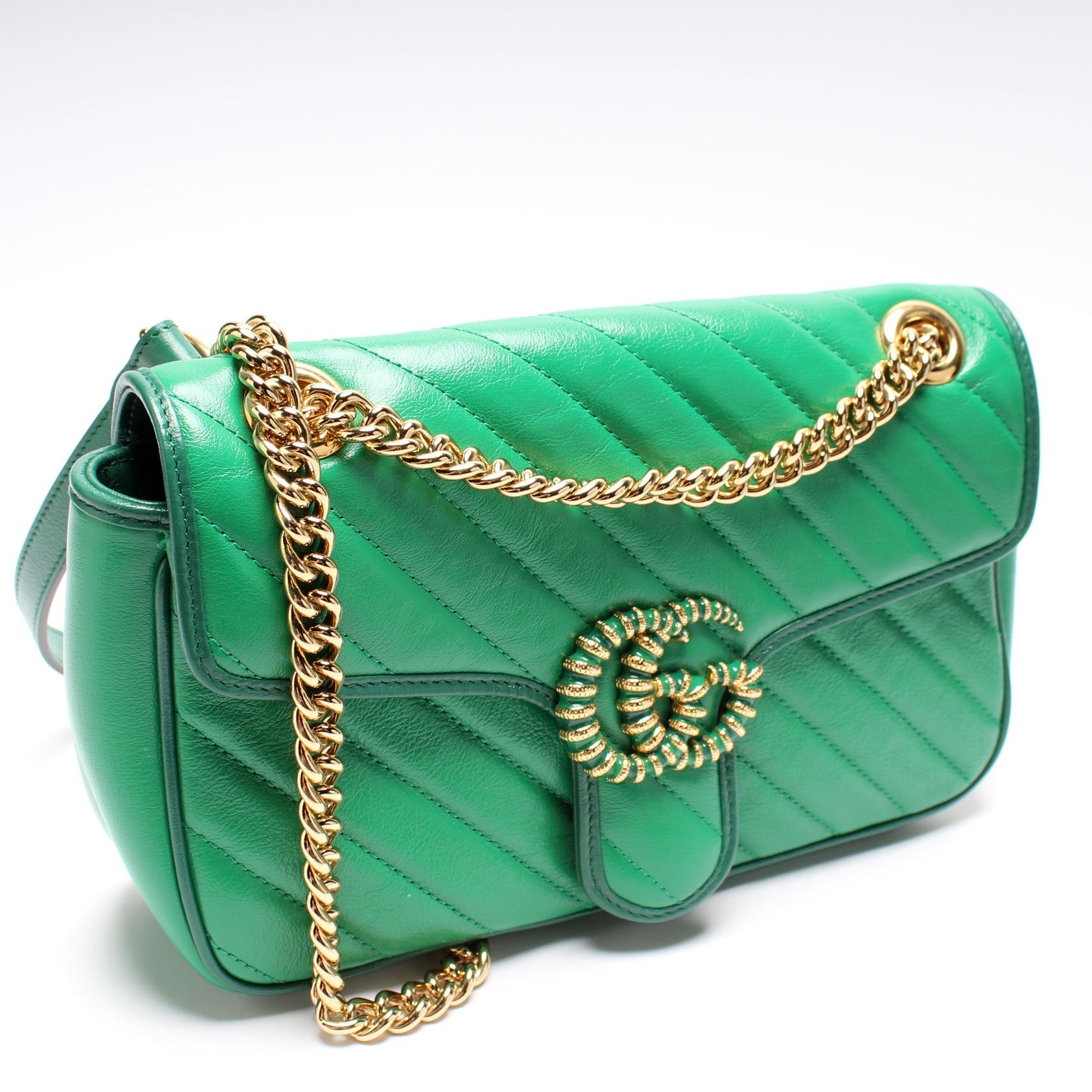 Gucci Marmont Torchon Small Flap Shoulder Bag Flap 1