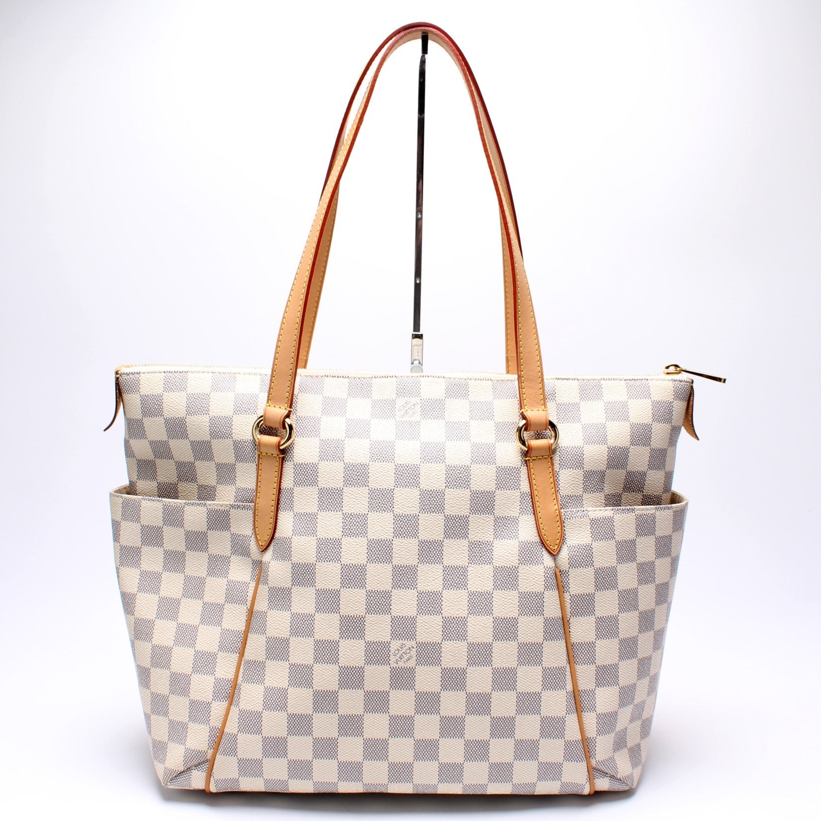 Louis Vuitton Totally Azur MM Damier Handbag Azur 9