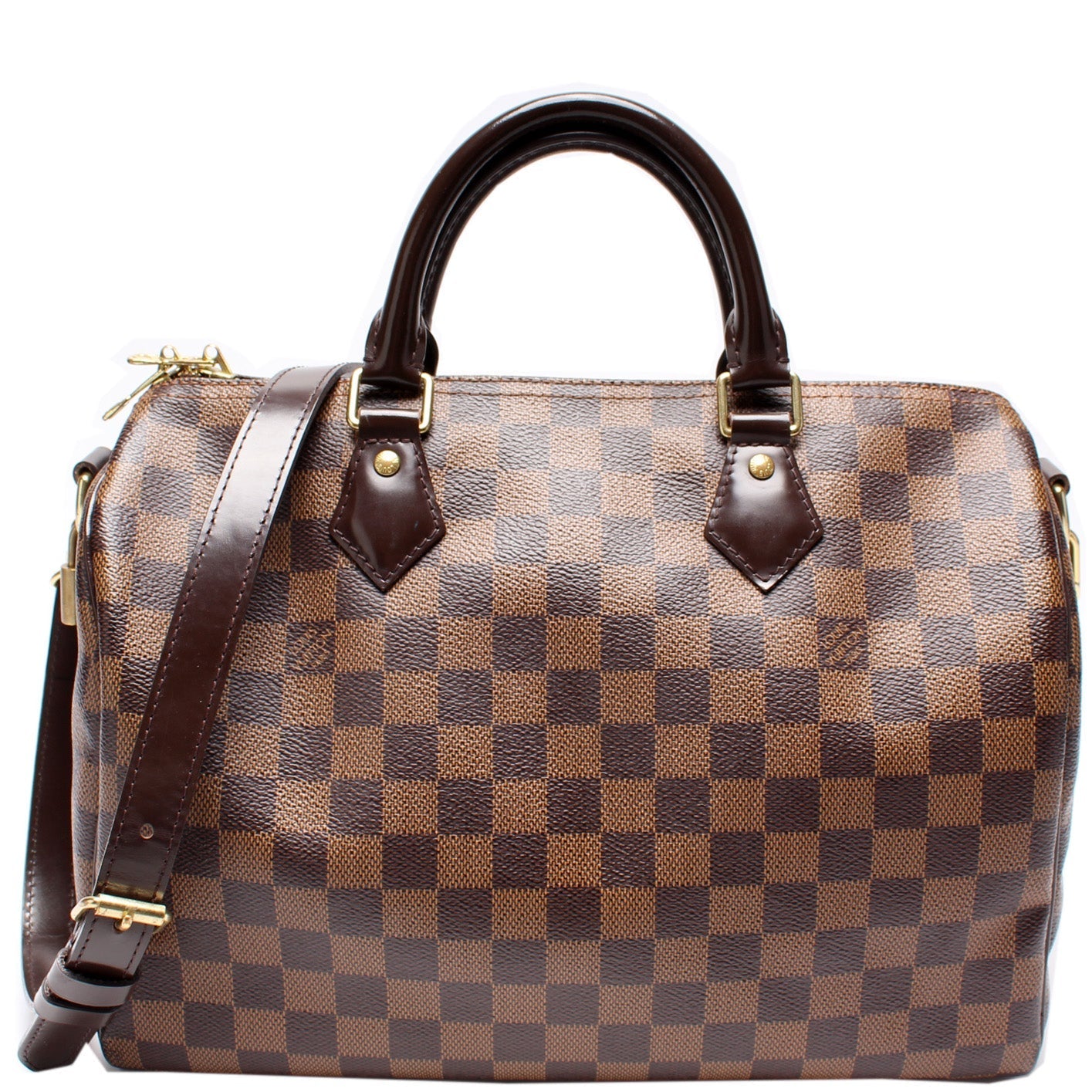 Louis Vuitton Speedy 30 Bandouliere Ebene Damier Handbag Ebene 23