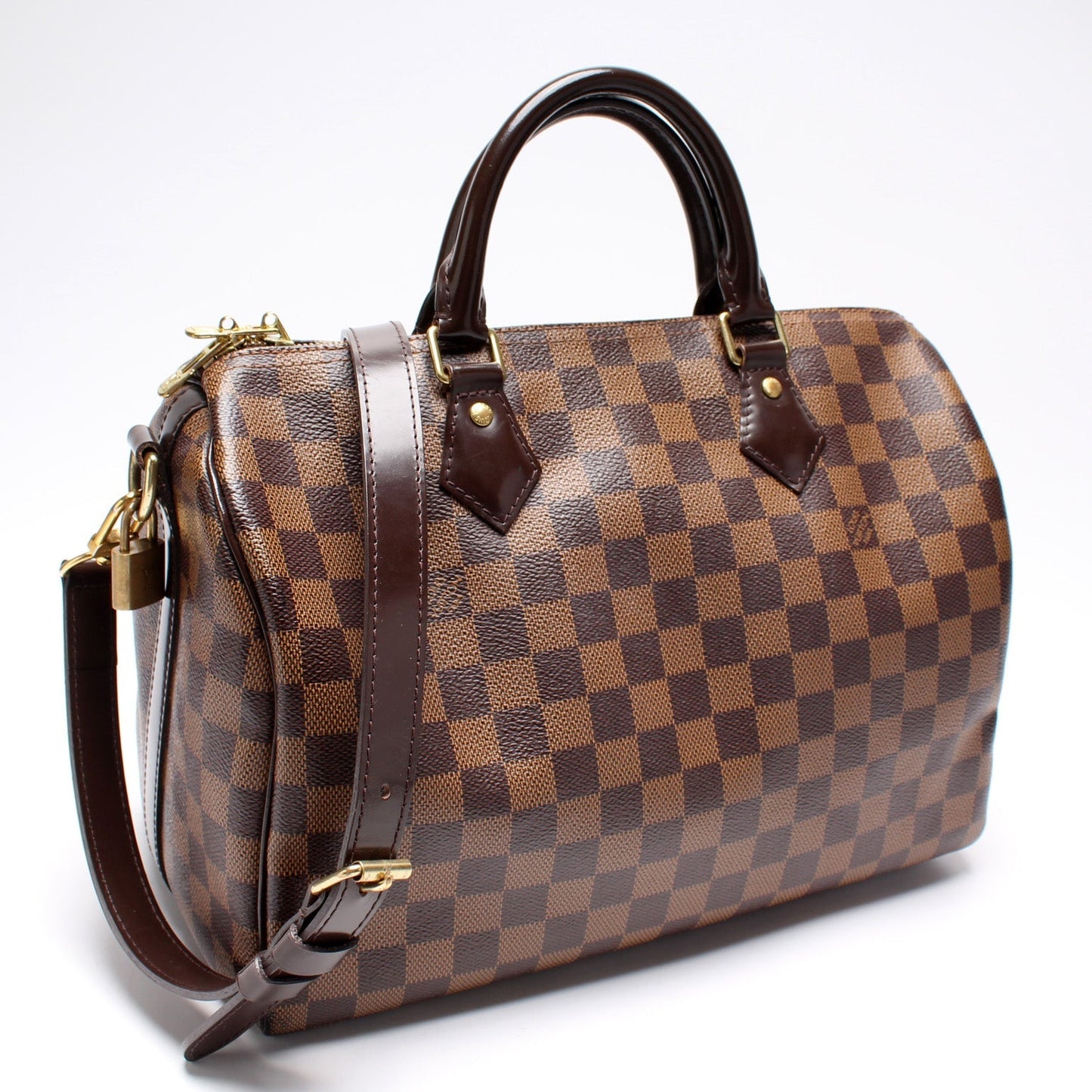 Louis Vuitton Speedy 30 Bandouliere Ebene Damier Handbag Ebene 23