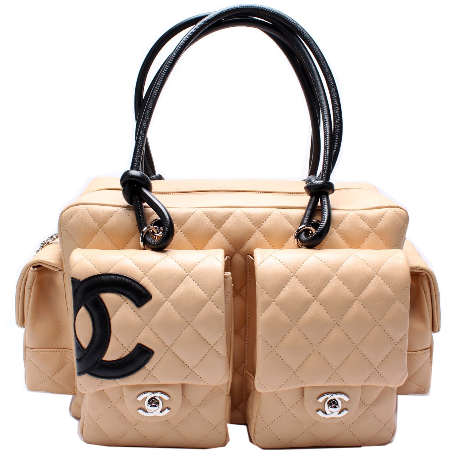 Chanel Cambon Multipocket Reporter Handbag