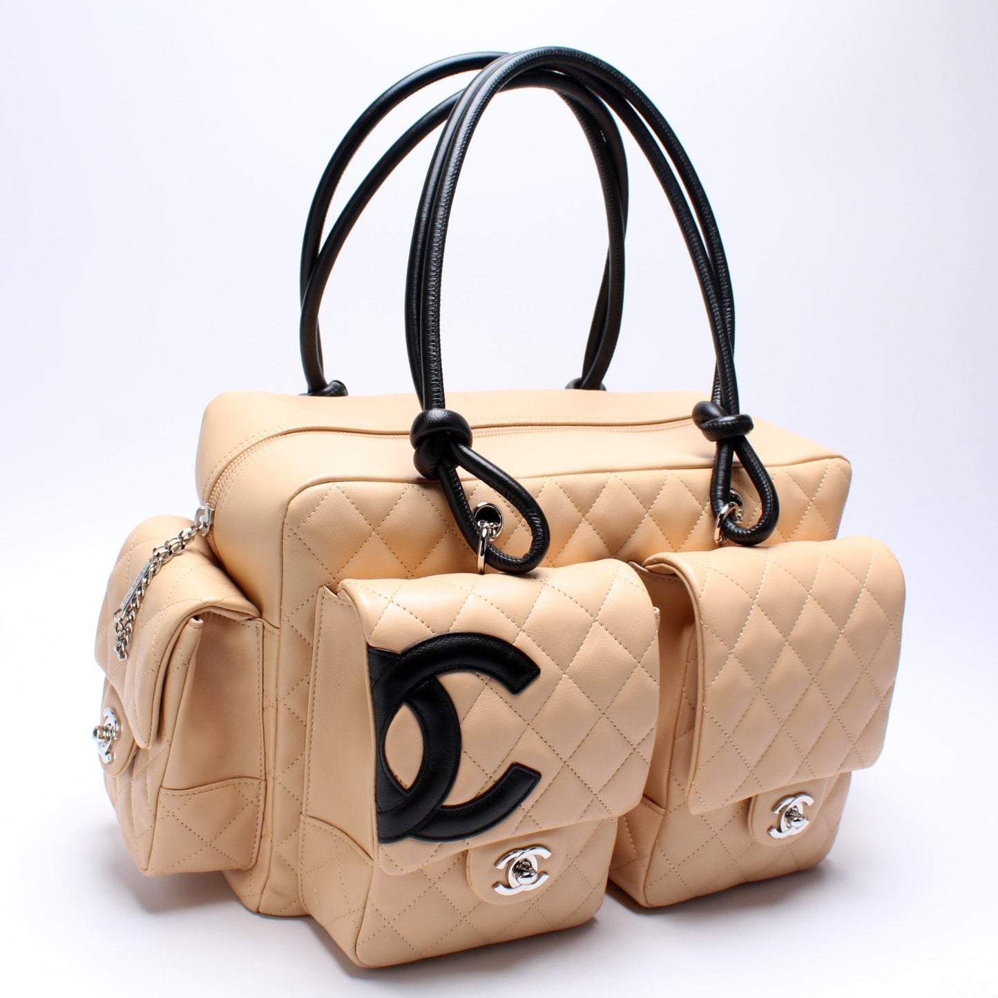 Chanel Cambon Multipocket Reporter Handbag