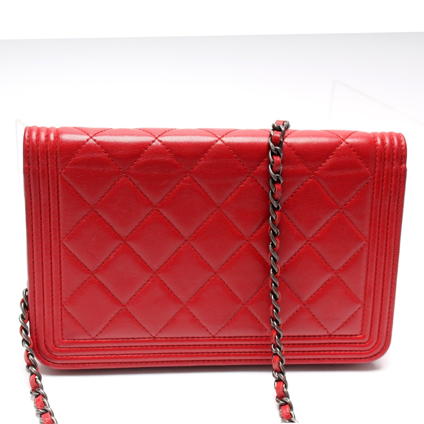 Chanel WOC Boy Lambskin Clutch Bag Lambskin 2