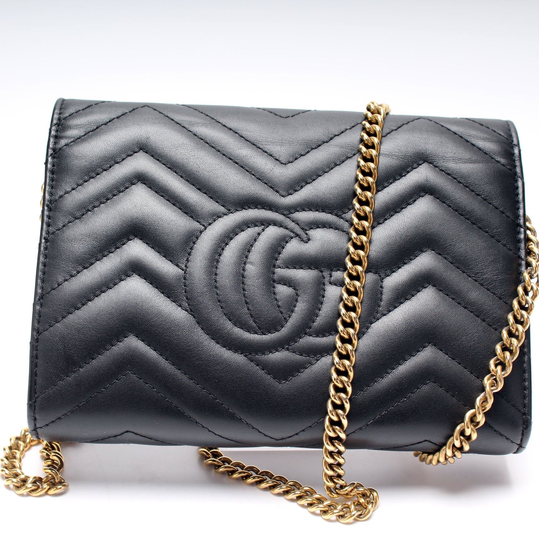 Gucci Marmont Chain Wallet Case Wallet 10