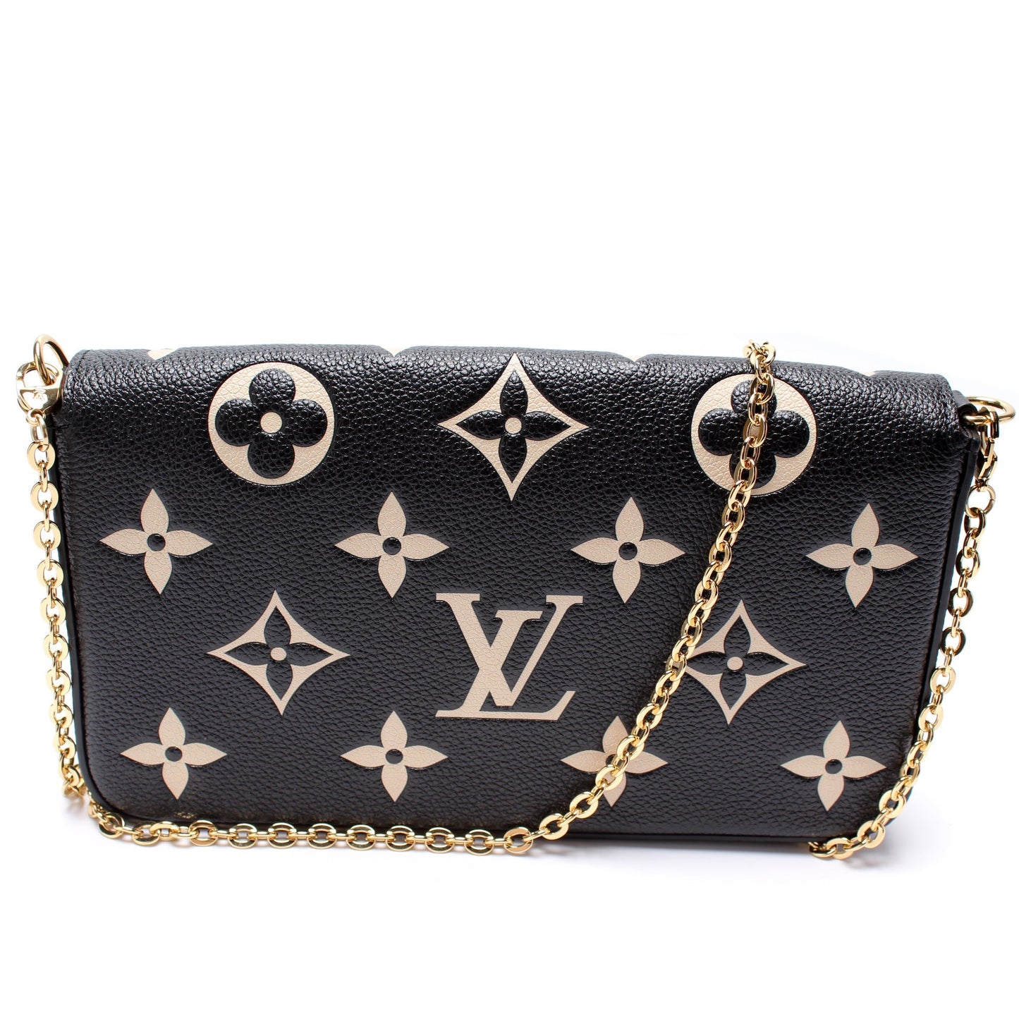 Louis Vuitton Pochette Felicie Bicolor Empreinte Clutch Bag Empreinte 2