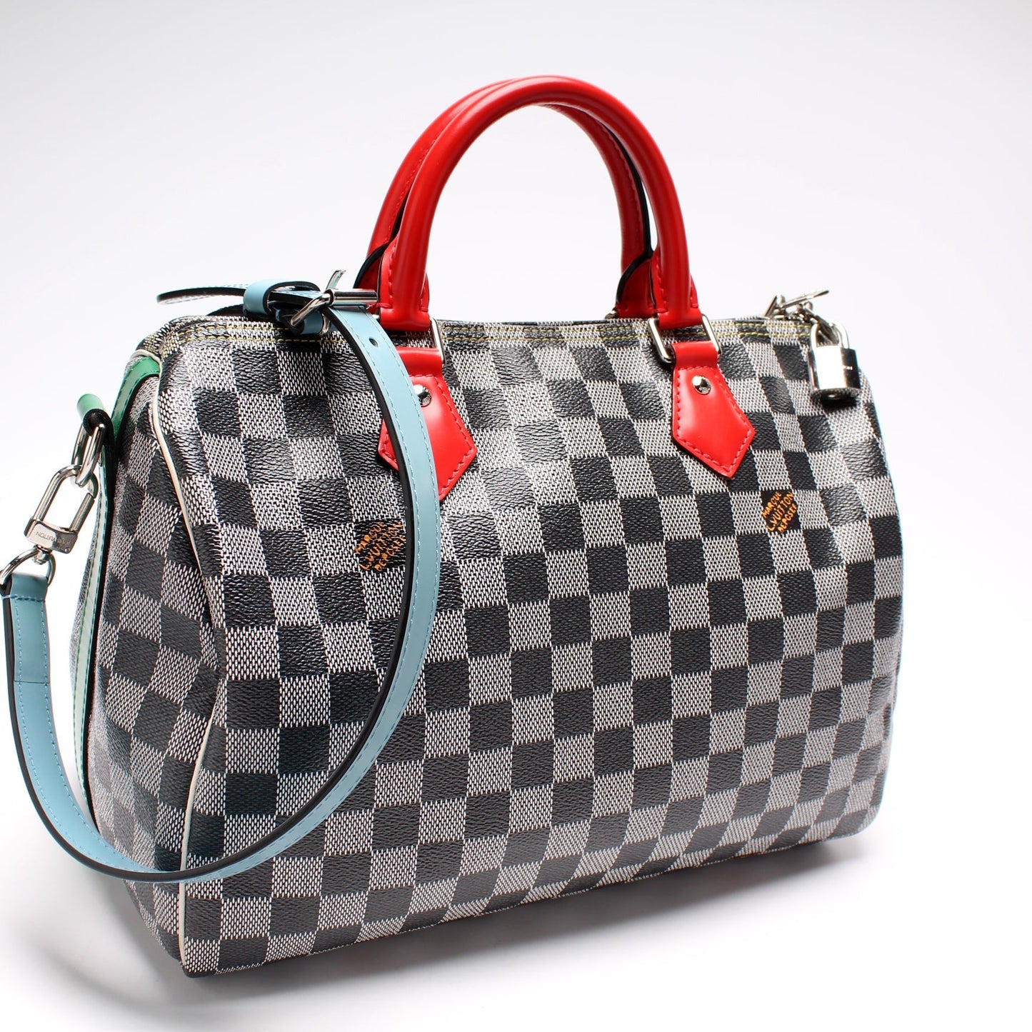 Louis Vuitton Speedy 30 Bandouliere Special Edit Colored Damier Handbag
