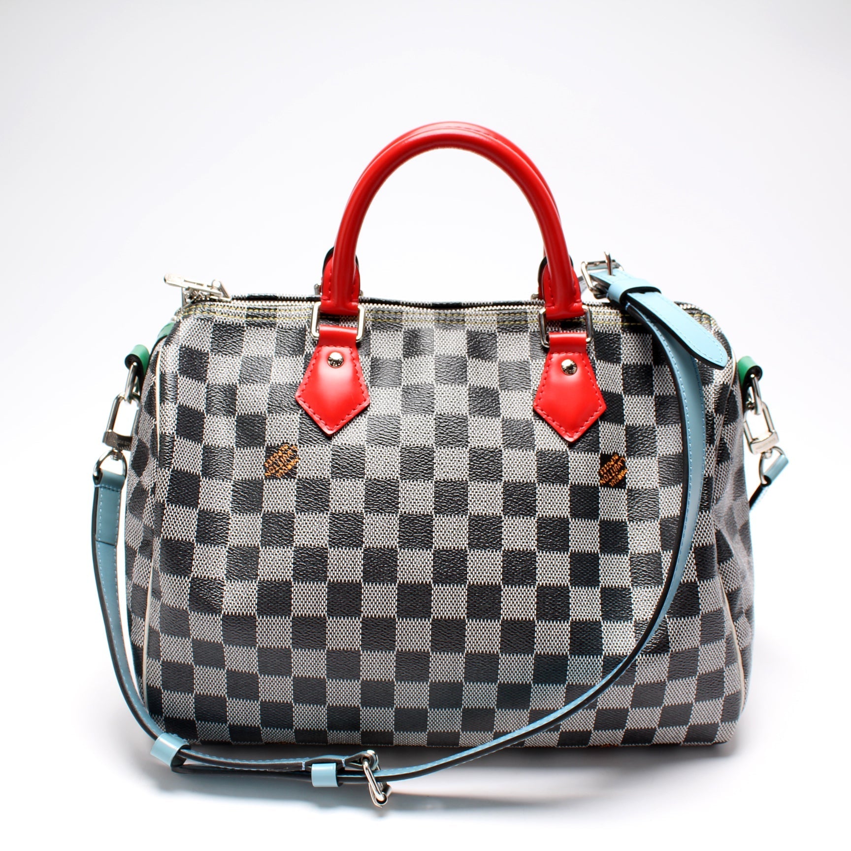 Louis Vuitton Speedy 30 Bandouliere Special Edit Colored Damier Handbag
