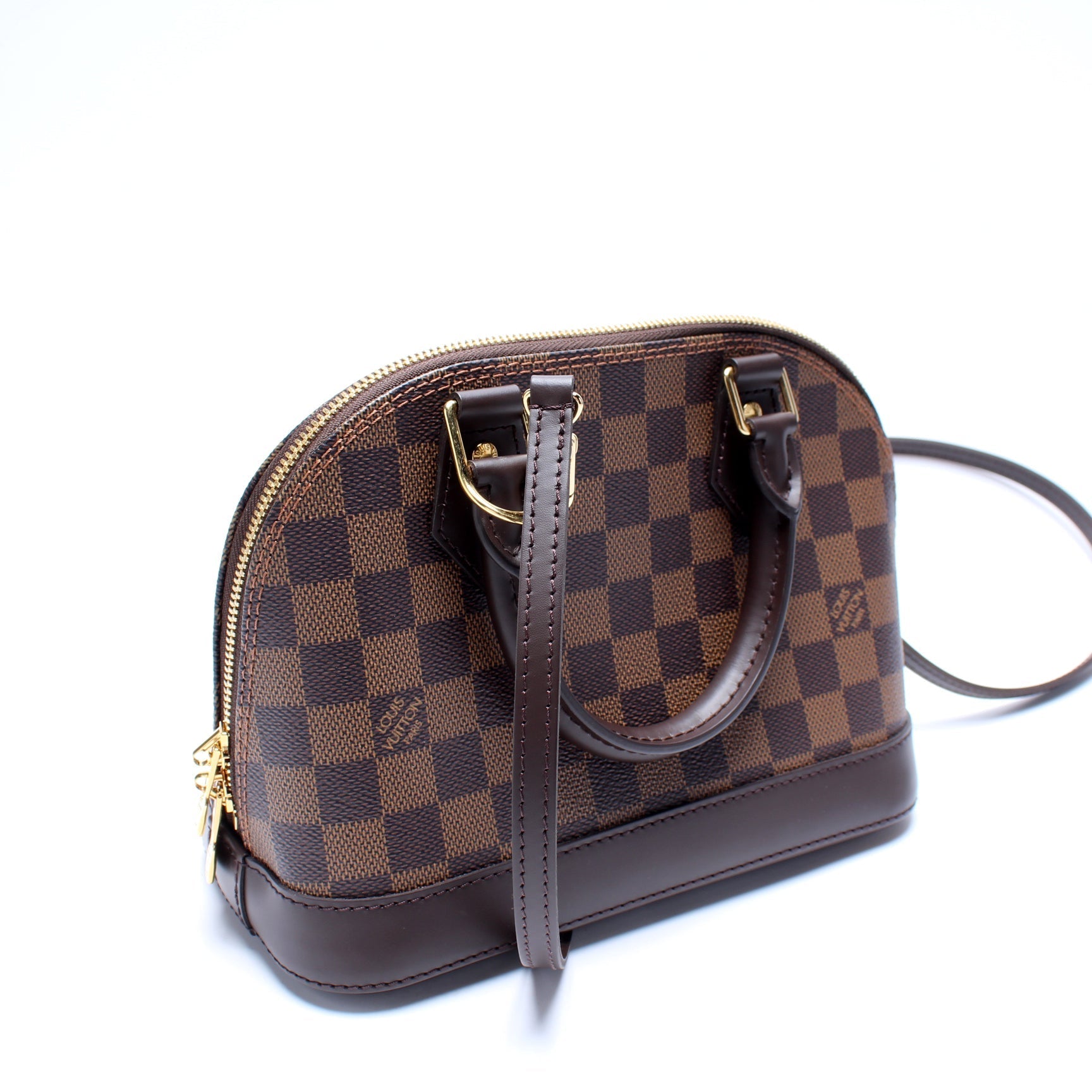 Louis Vuitton Alma BB Ebene Damier Handbag Ebene 13