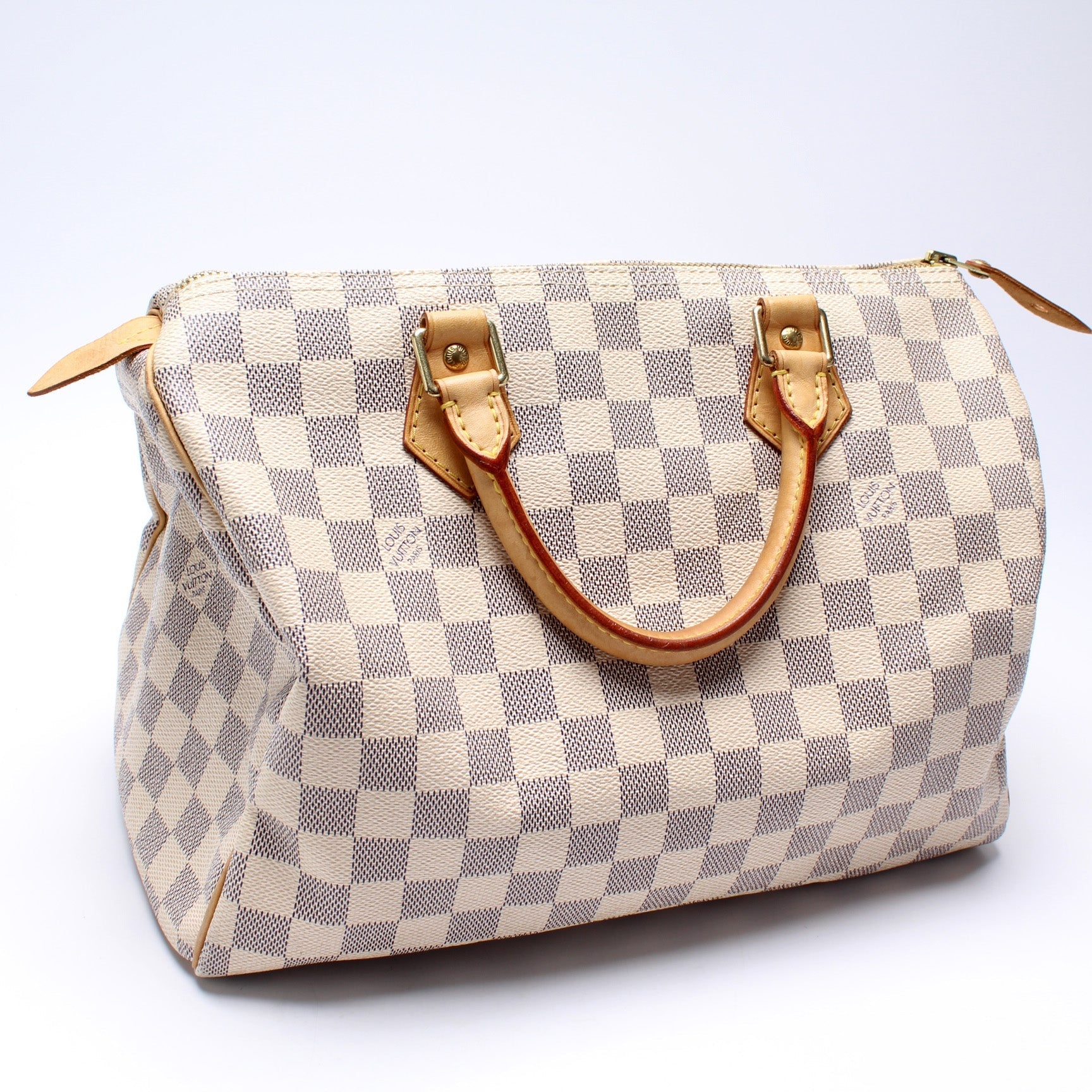 Louis Vuitton Speedy 30 Azur Damier Handbag Azur 20