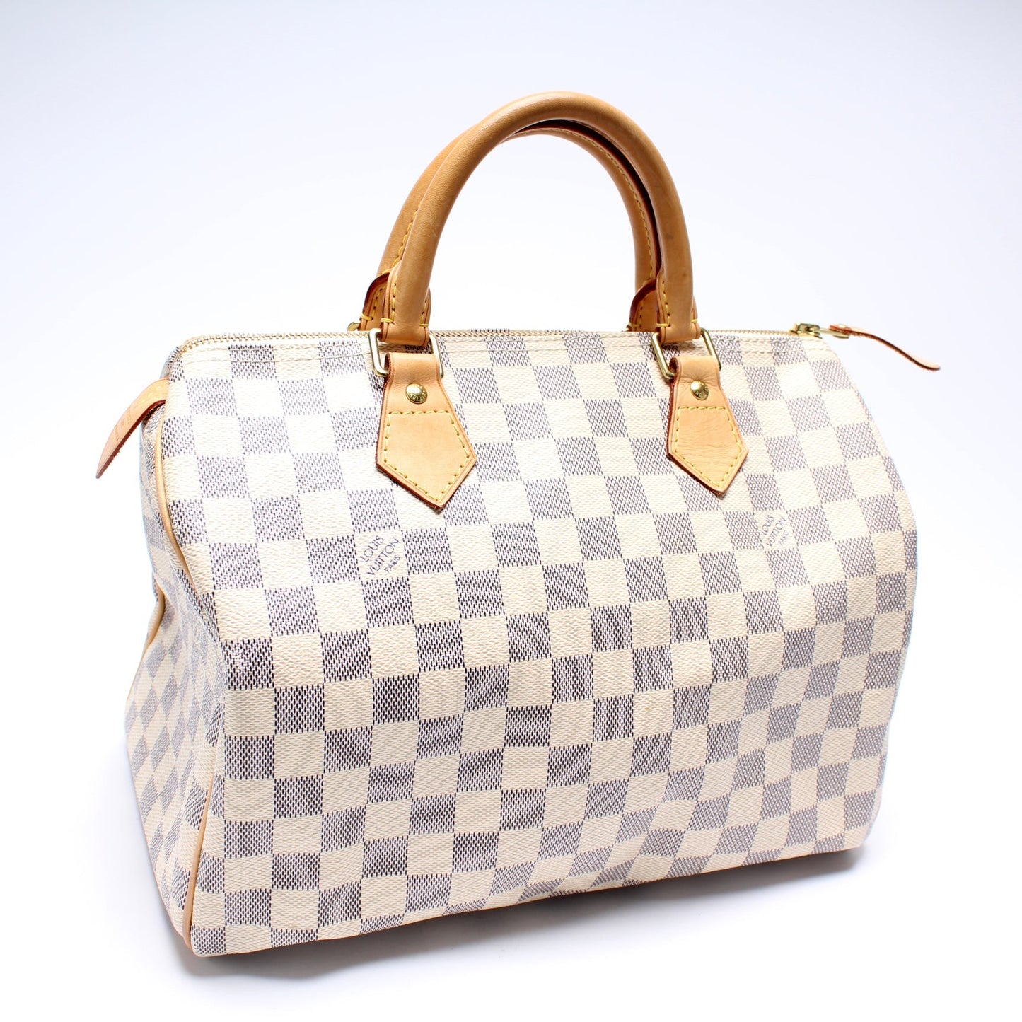 Louis Vuitton Speedy 30 Azur Damier Handbag Azur 13