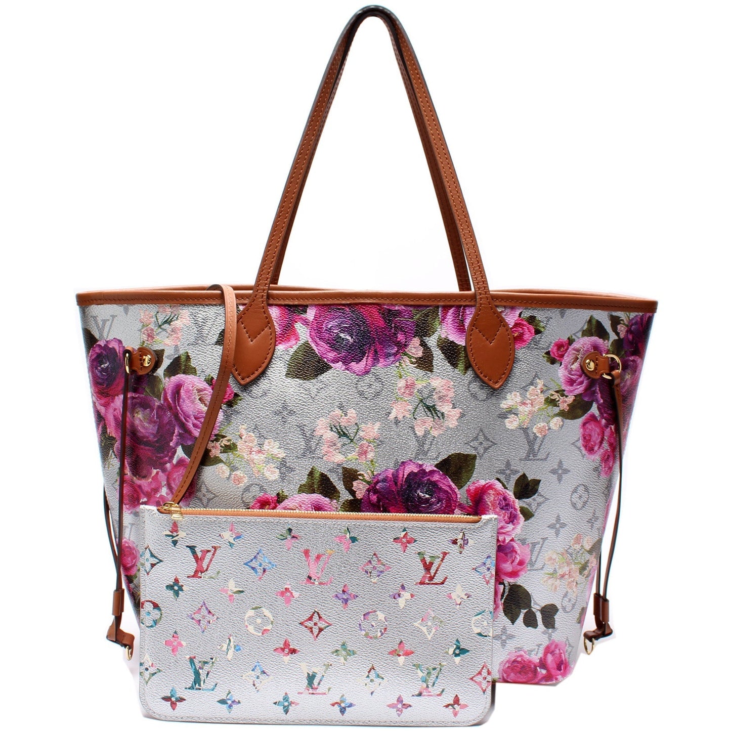 Louis Vuitton Neverfull w Garden Capsule Wallet Case
