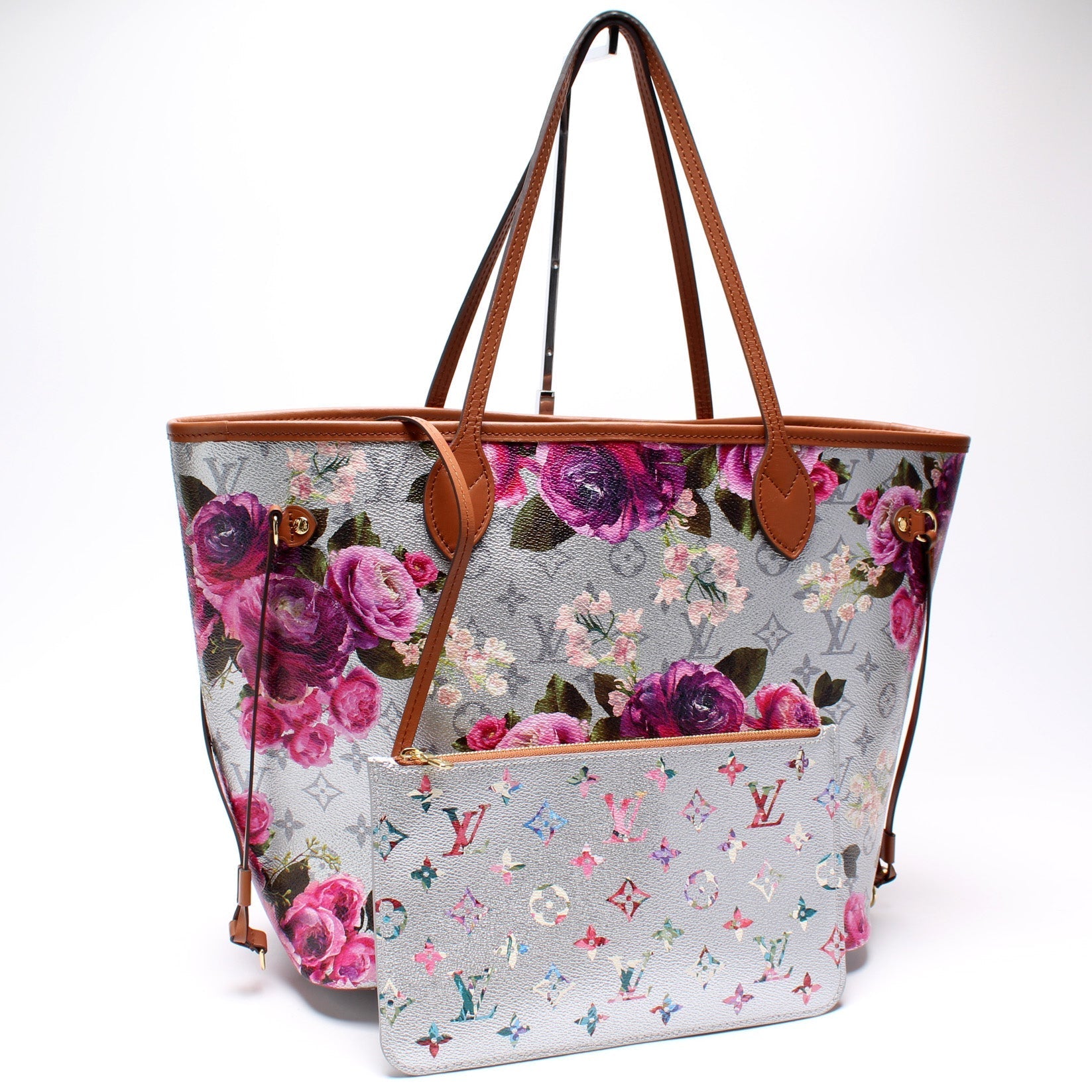 Louis Vuitton Neverfull w Garden Capsule Wallet Case