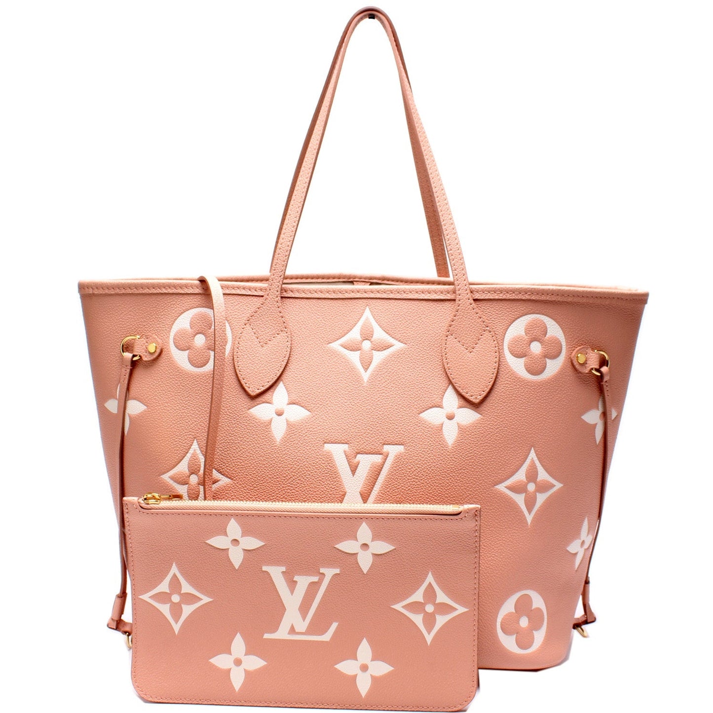 Louis Vuitton Neverfull w MM Bicolor Empreinte Wallet Case