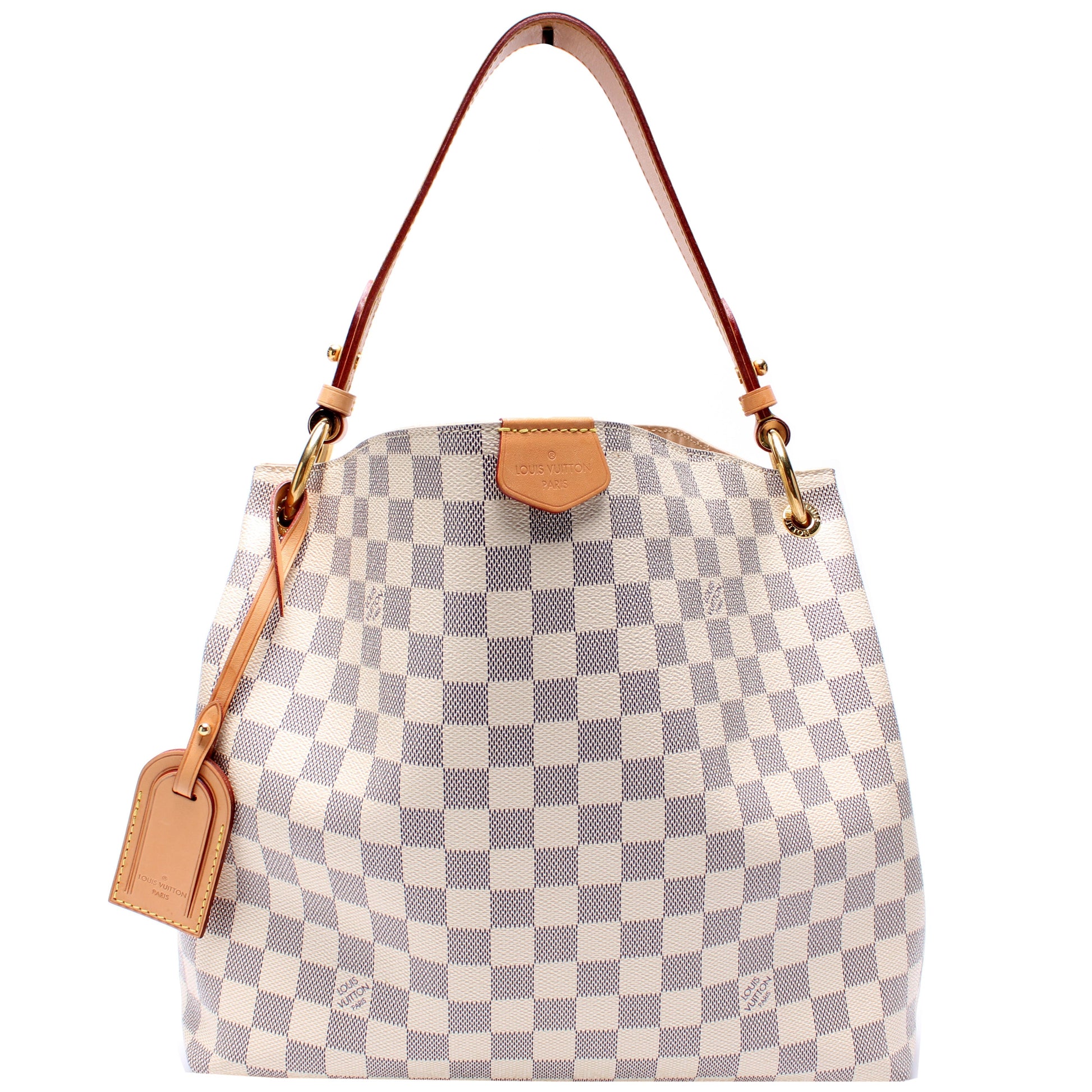 Louis Vuitton Graceful PM Azur Damier Handbag Azur 10