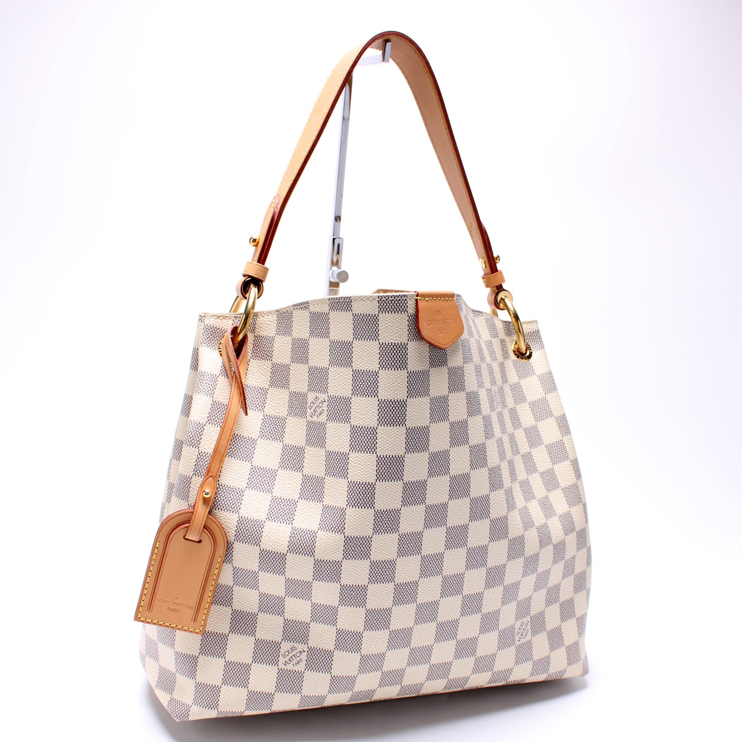 Louis Vuitton Graceful PM Azur Damier Handbag Azur 10