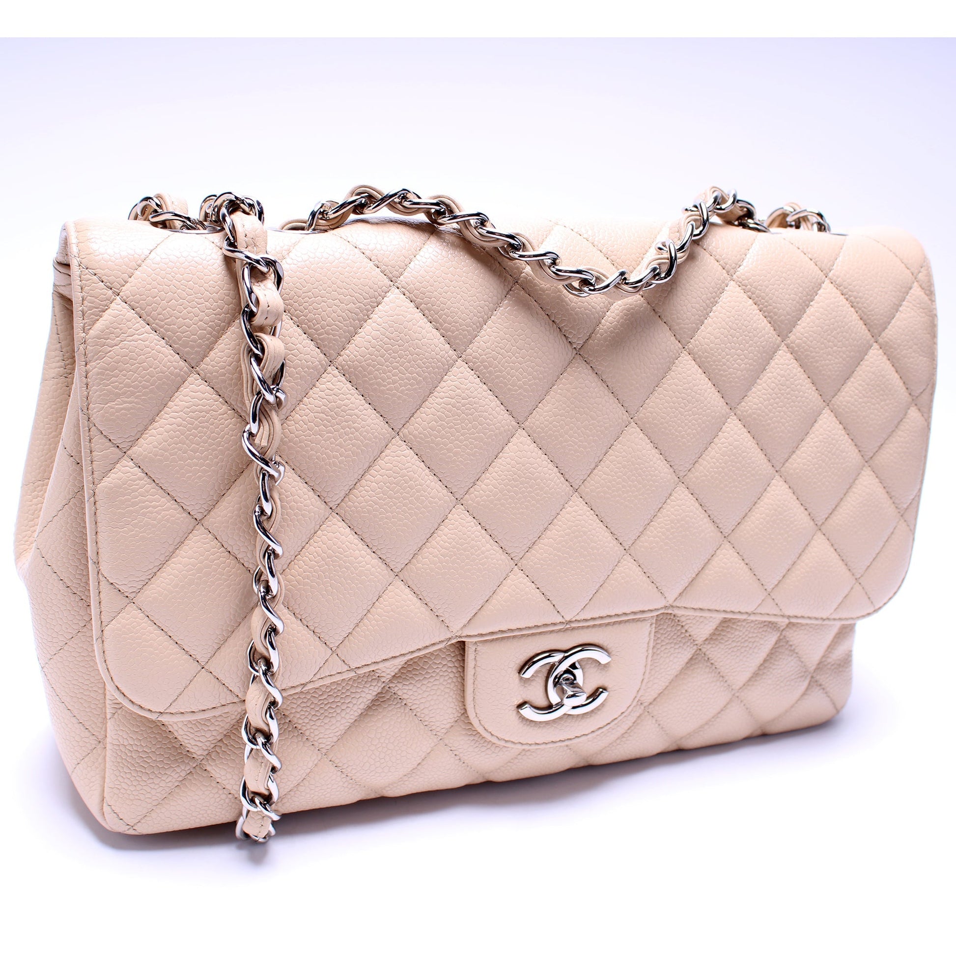 Chanel Classic Flap Jumbo Caviar 13M Handbag