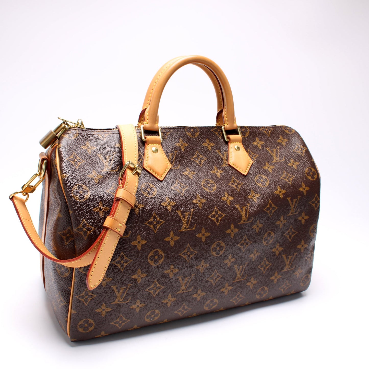 Louis Vuitton Speedy 35 Bandouliere Monogram Handbag Monogram 7