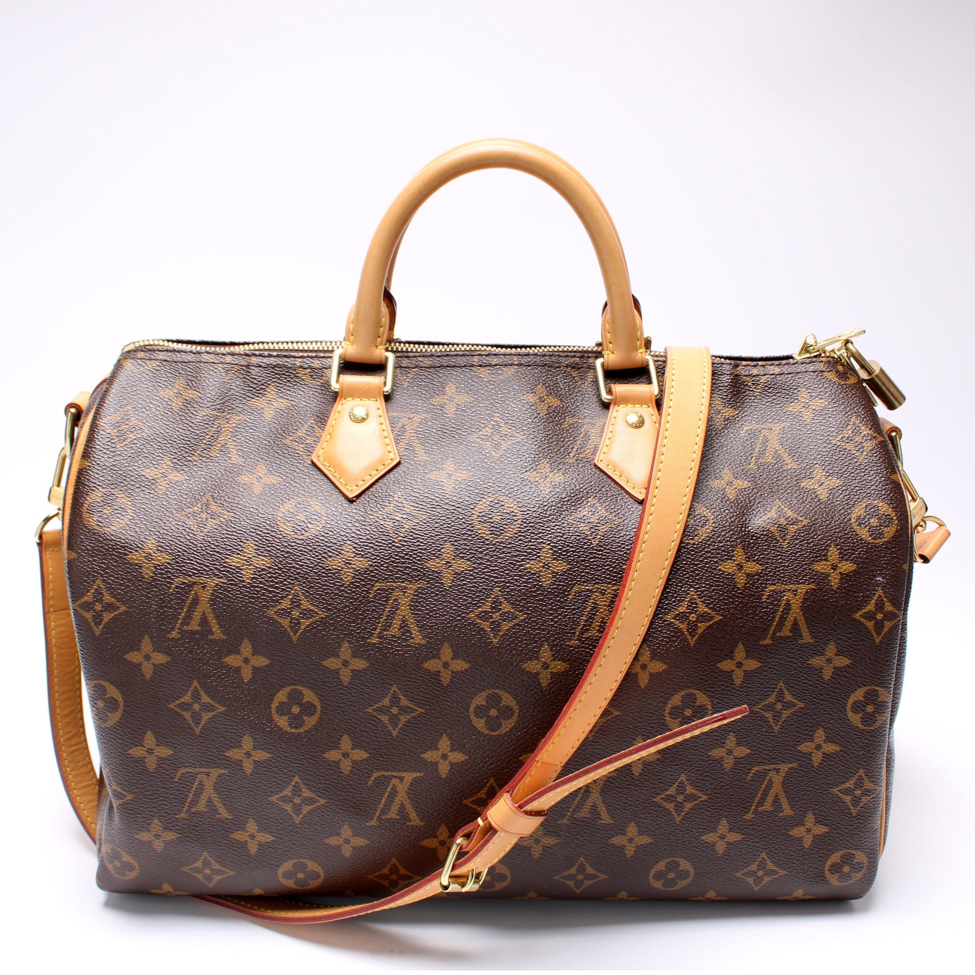 Louis Vuitton Speedy 35 Bandouliere Monogram Handbag Monogram 7