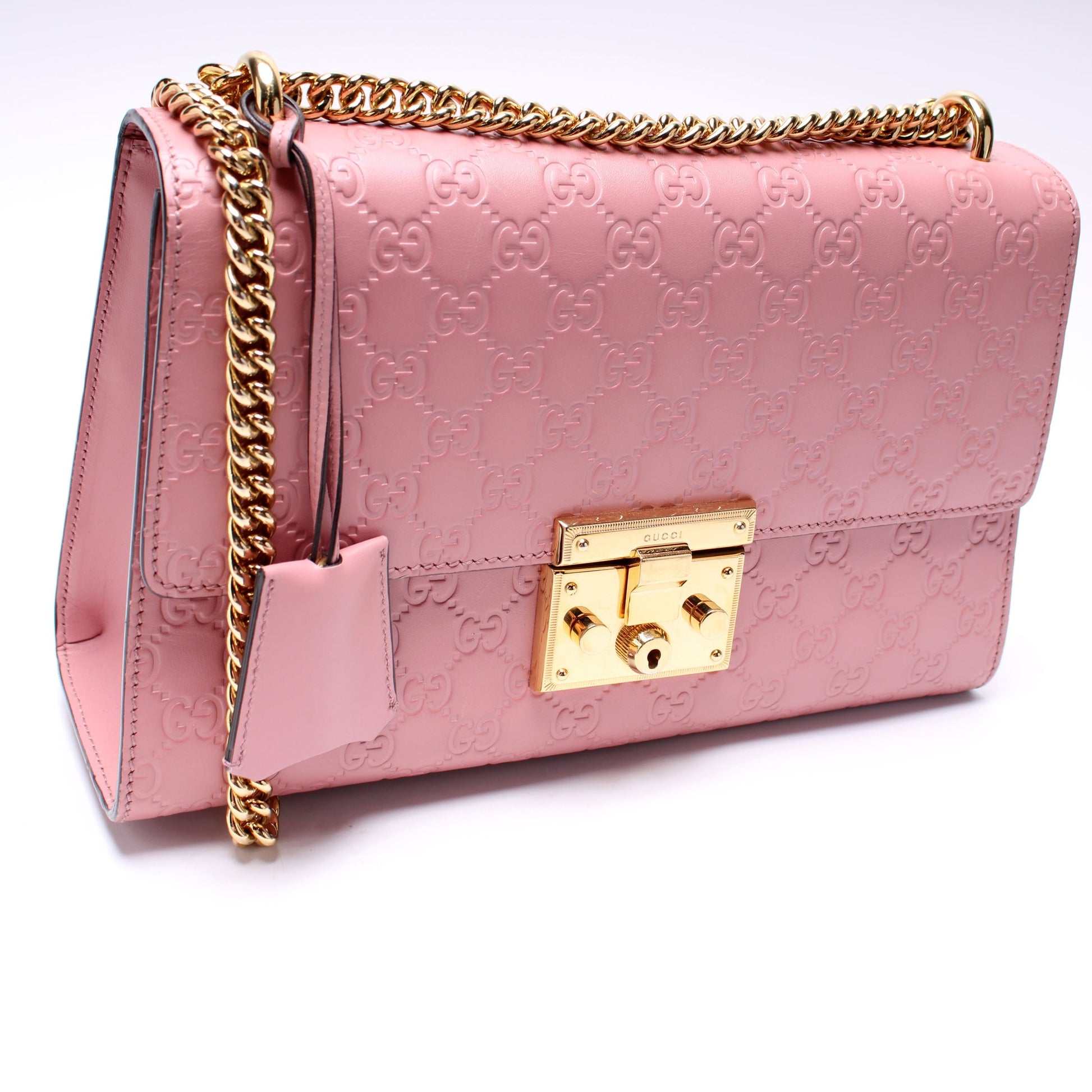 Gucci Padlock GG Leather Medium Travel Bag