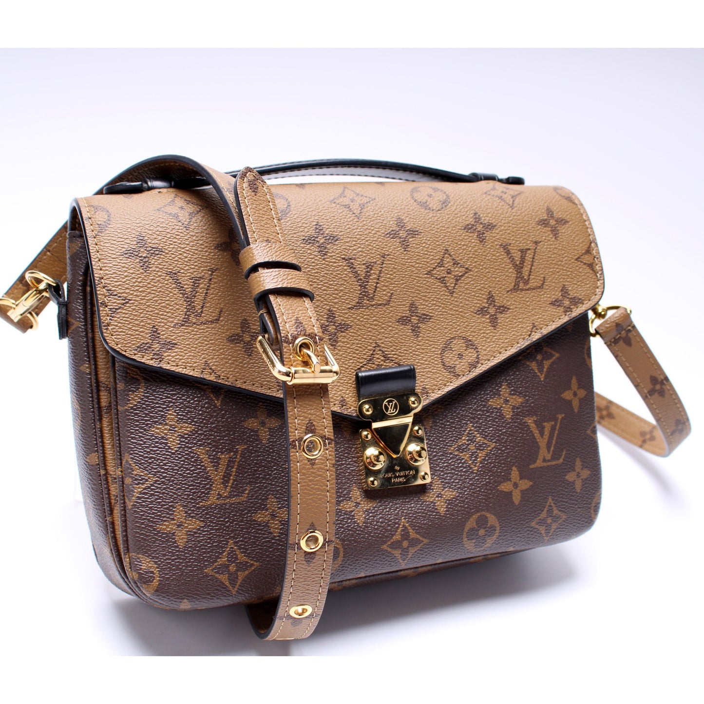 Louis Vuitton Pochette Metis Reverse Monogram Clutch Bag Monogram 10