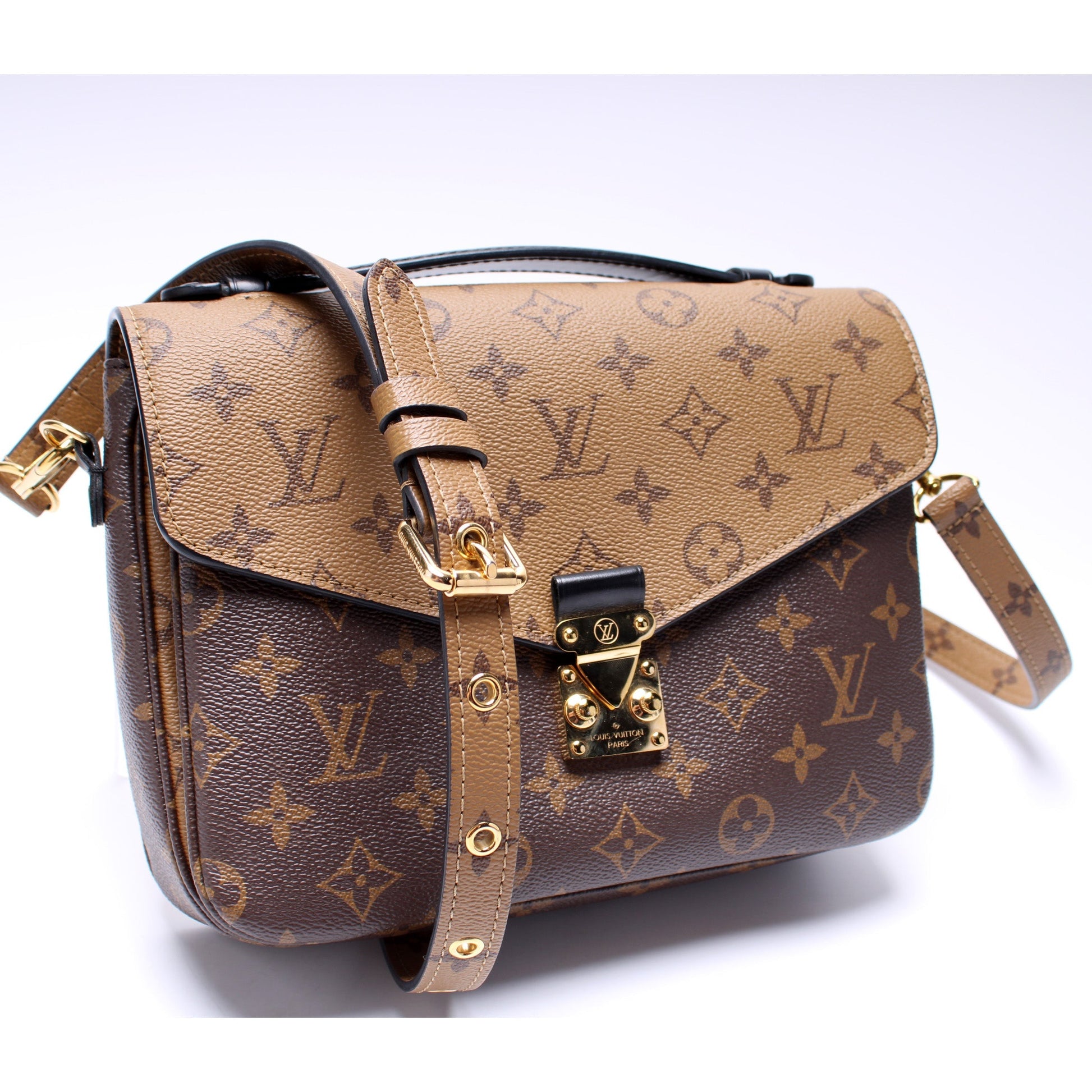 Louis Vuitton Pochette Metis Reverse Monogram Clutch Bag Monogram 10