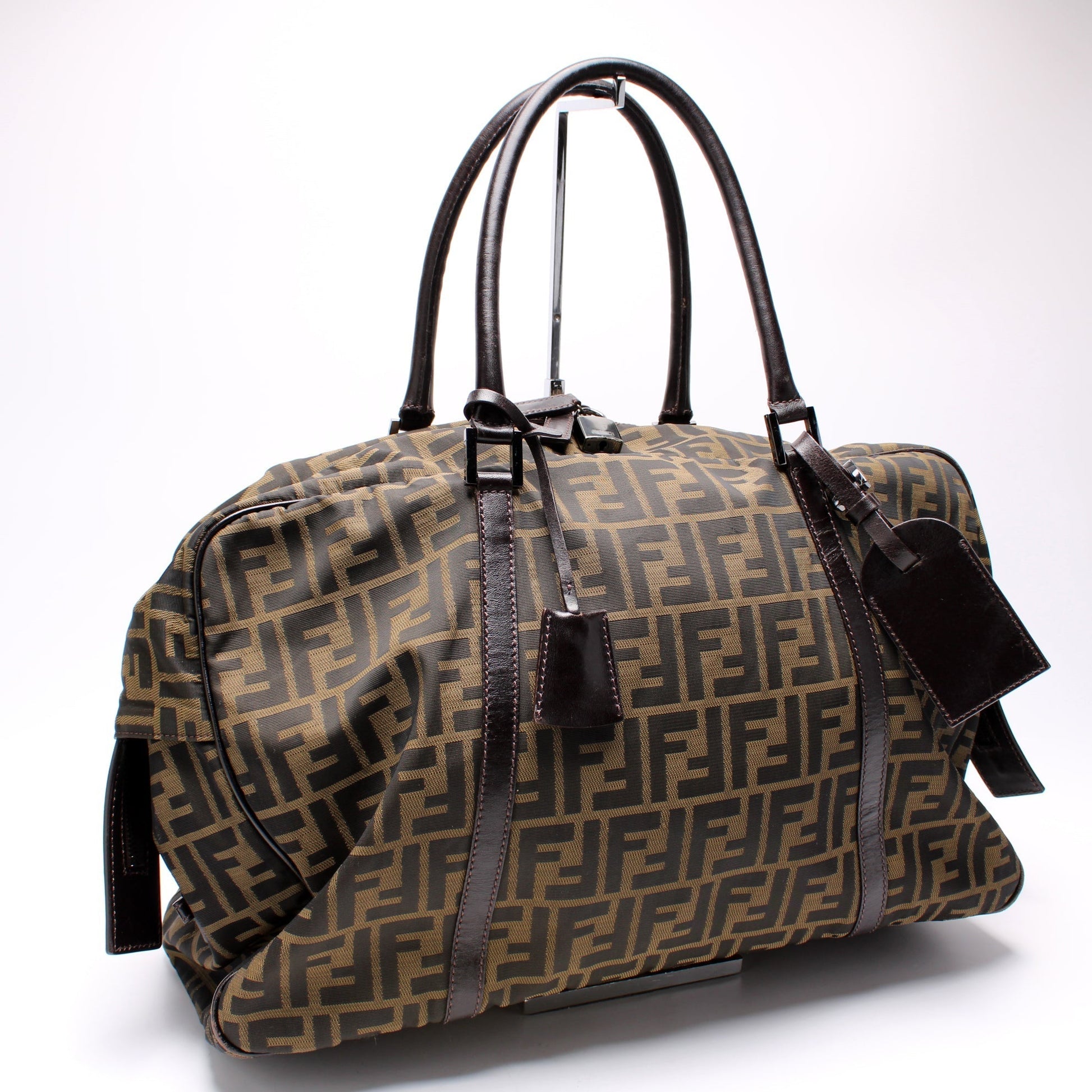 Fendi 7Vs002 Zucca Duffle Bag Travel Bag