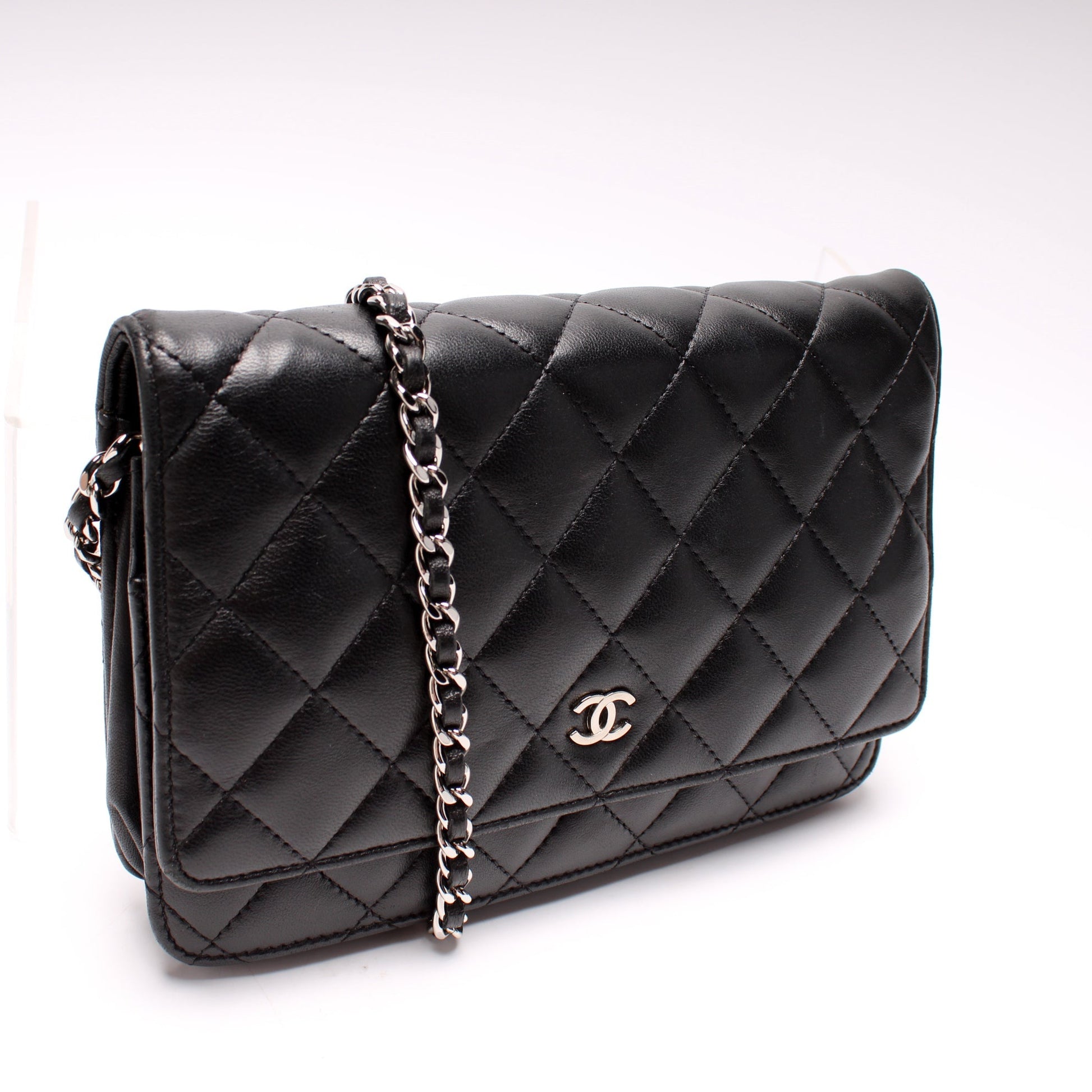 Chanel WOC Classic Quilted Lambskin Clutch Bag Lambskin 8