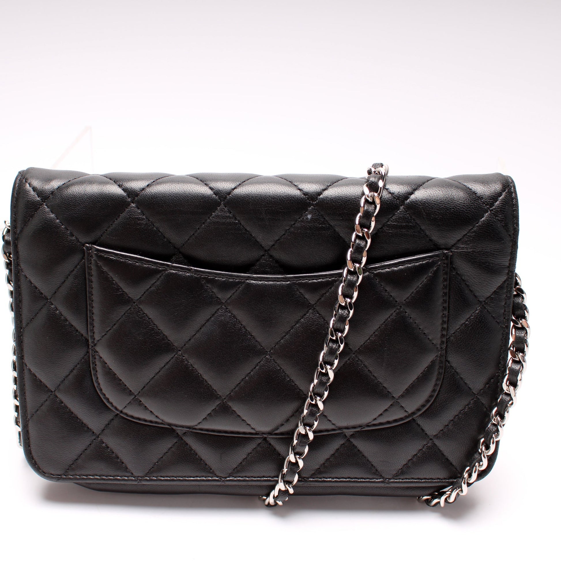 Chanel WOC Classic Quilted Lambskin Clutch Bag Lambskin 8