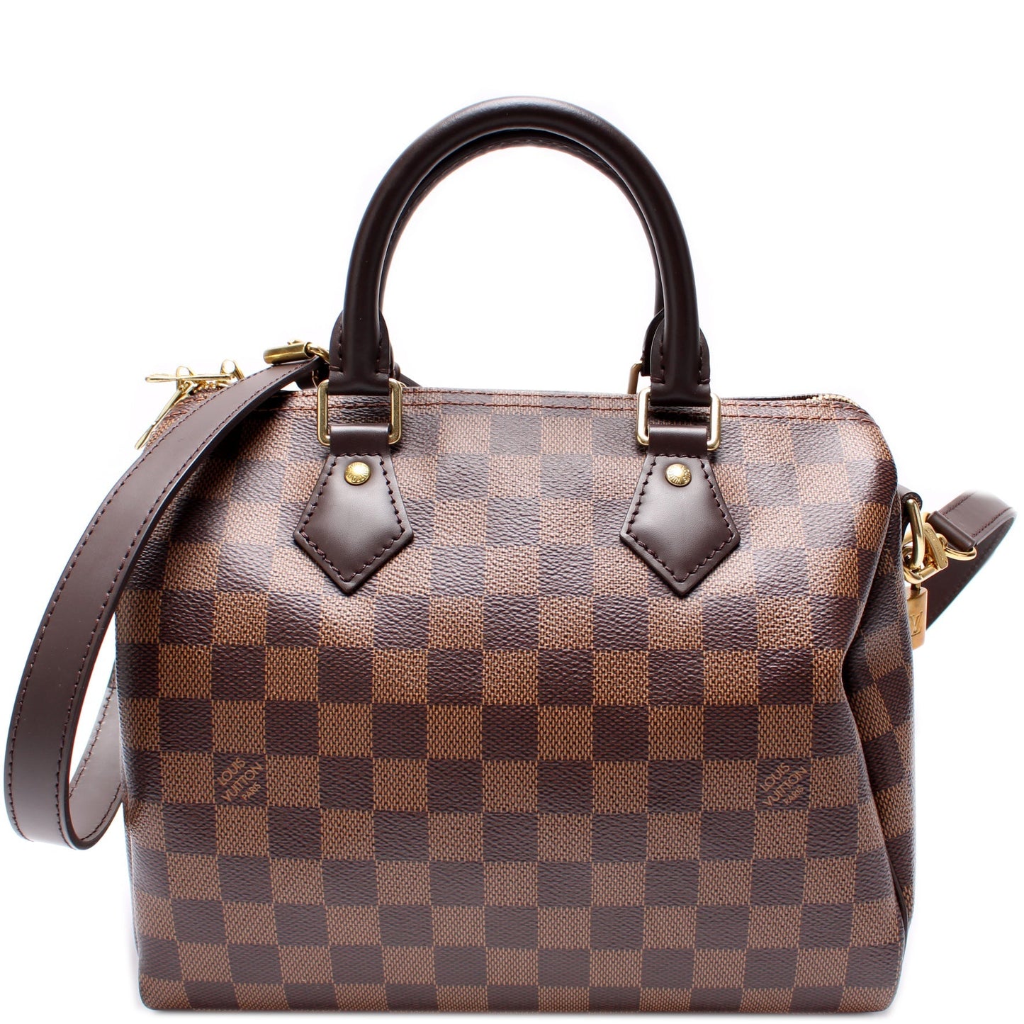 Louis Vuitton Speedy 25 Bandouliere Ebene Damier Handbag Ebene 9