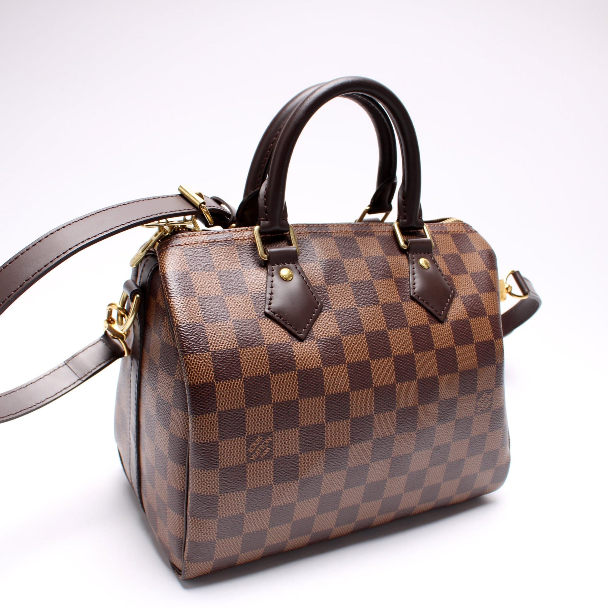 Louis Vuitton Speedy 25 Bandouliere Ebene Damier Handbag Ebene 9