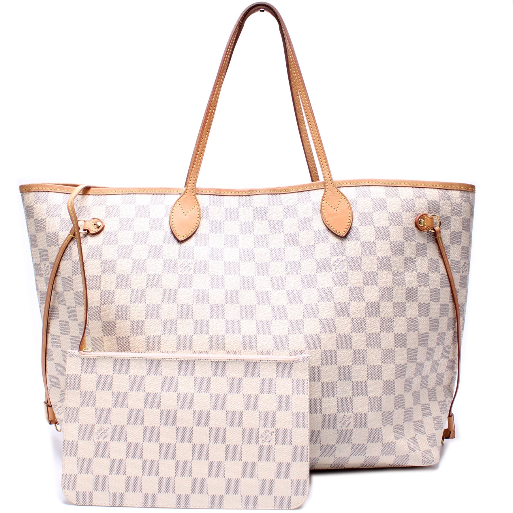 Louis Vuitton Neverfull GM W Azur Damier Wallet Case Azur 2