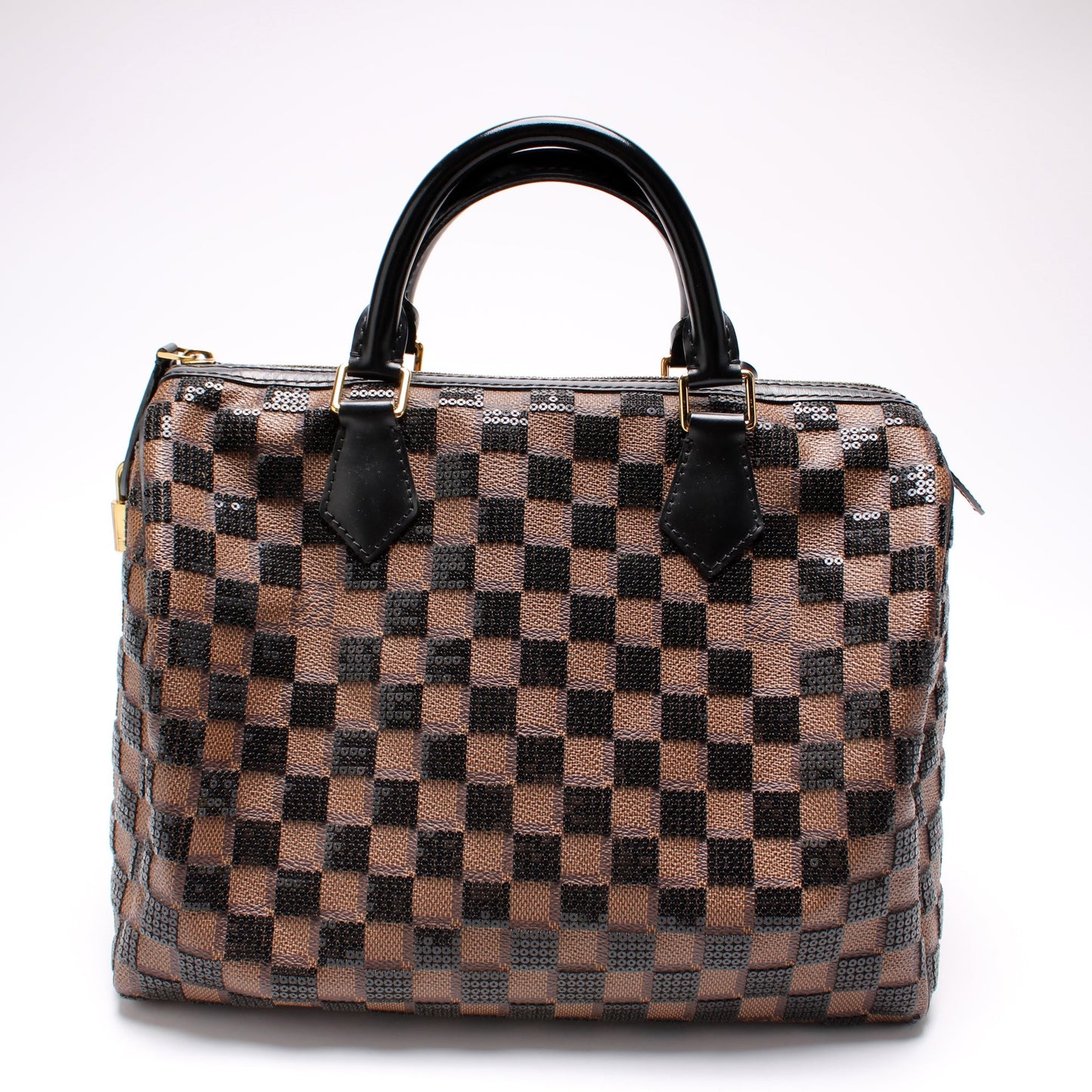 Louis Vuitton Speedy 30 Pailettes Damier Handbag