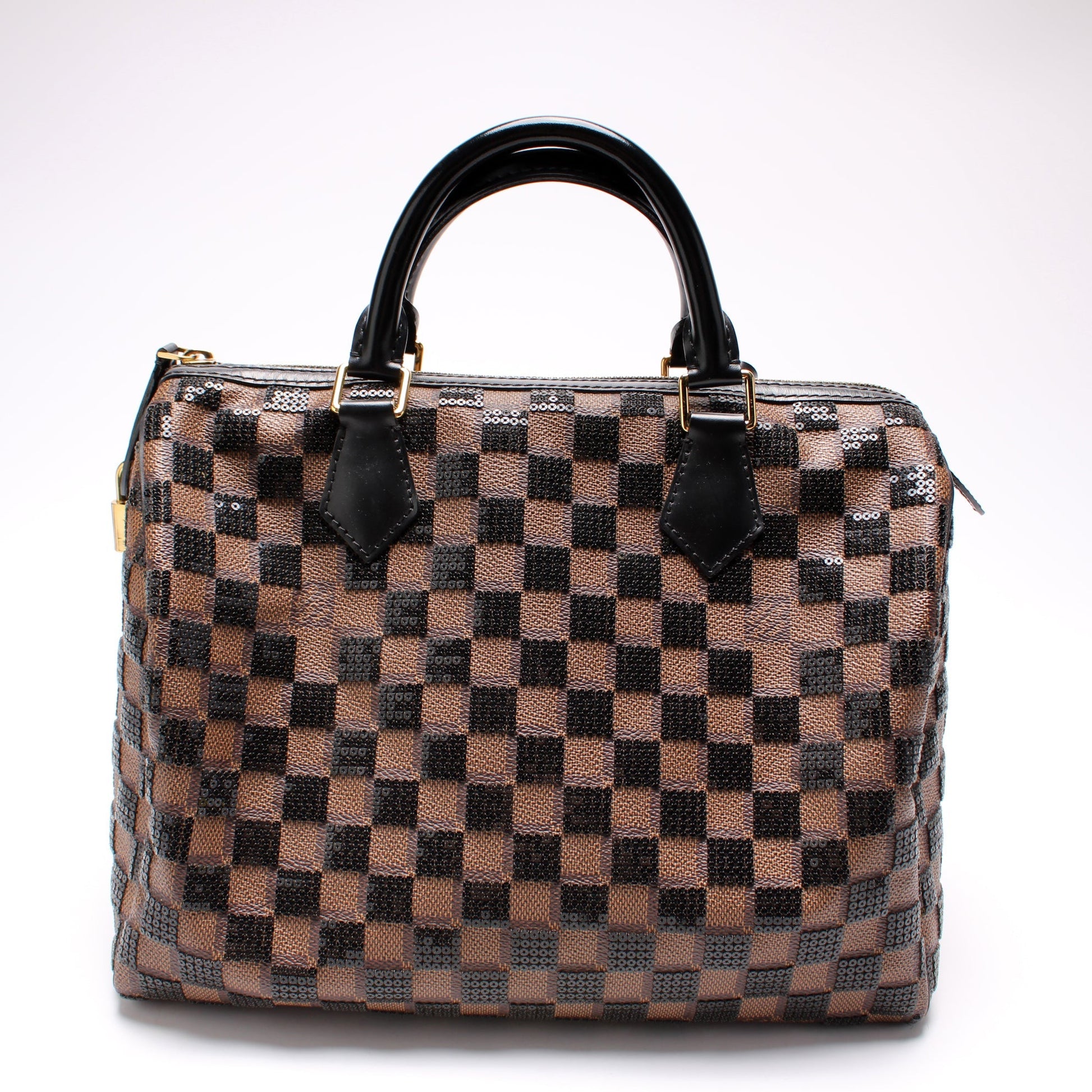 Louis Vuitton Speedy 30 Pailettes Damier Handbag
