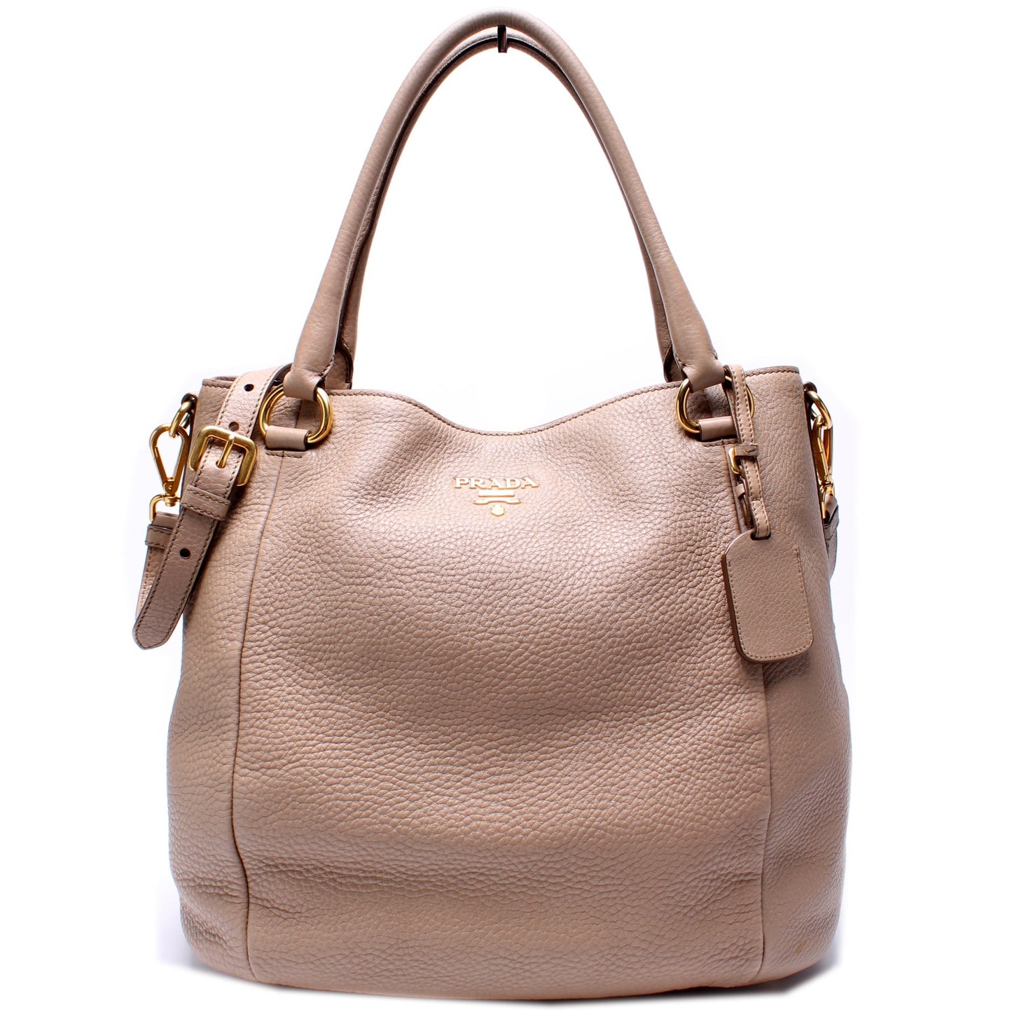 Prada Vitello Daino Sacca Manici Bag Travel Bag
