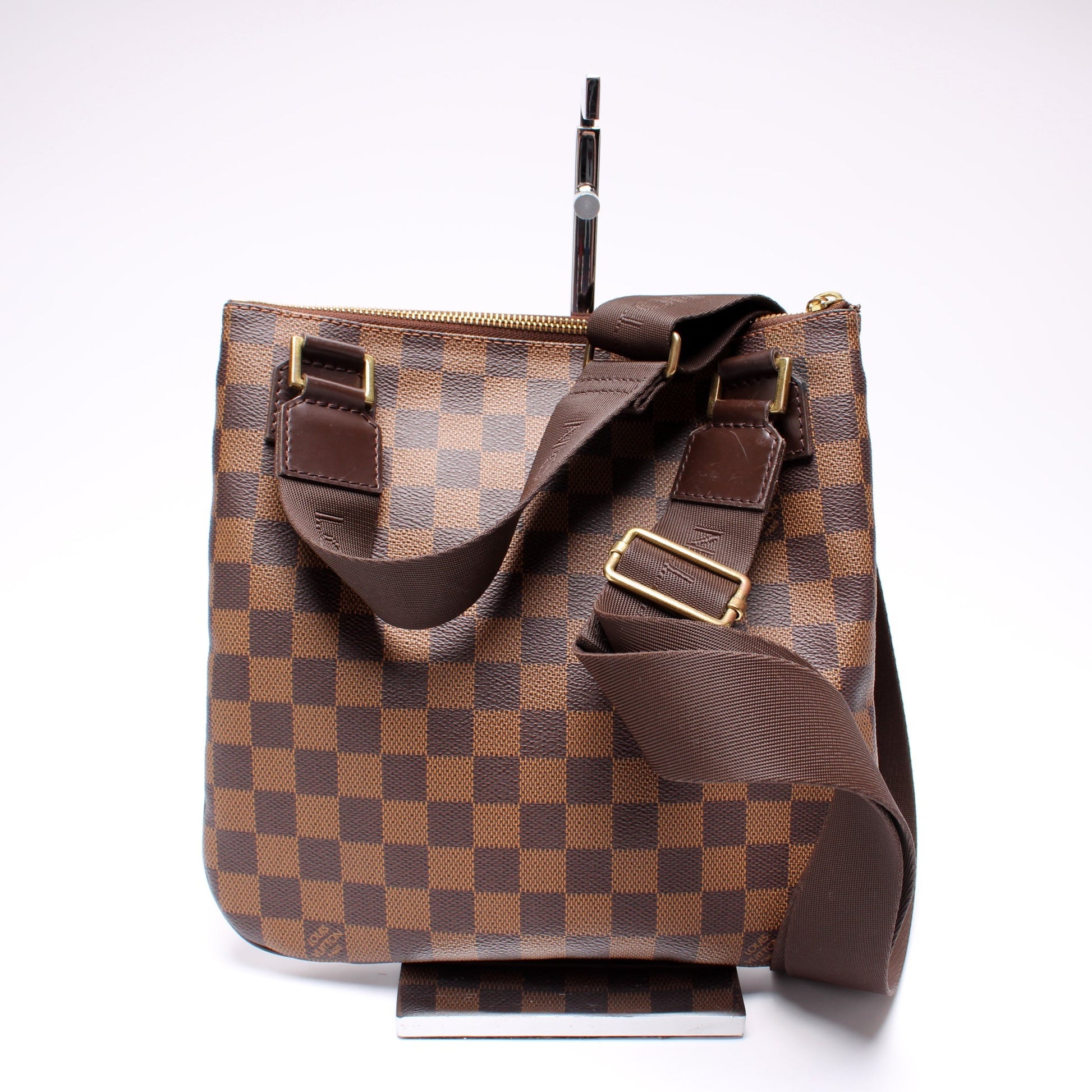 Louis Vuitton Pochette Bosphore Ebene Damier Clutch Bag Ebene 18