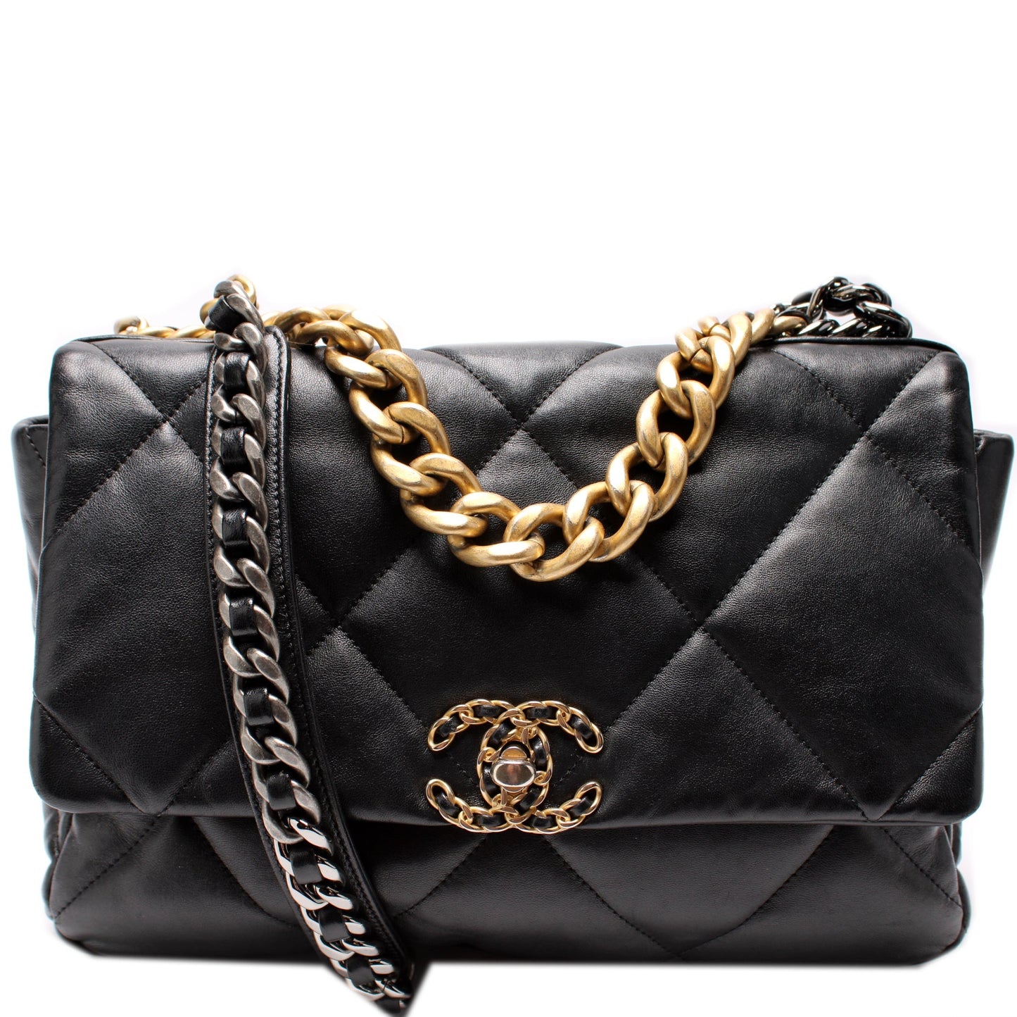 Chanel Quilted Goatskin 19 Flap 32+M Handbag