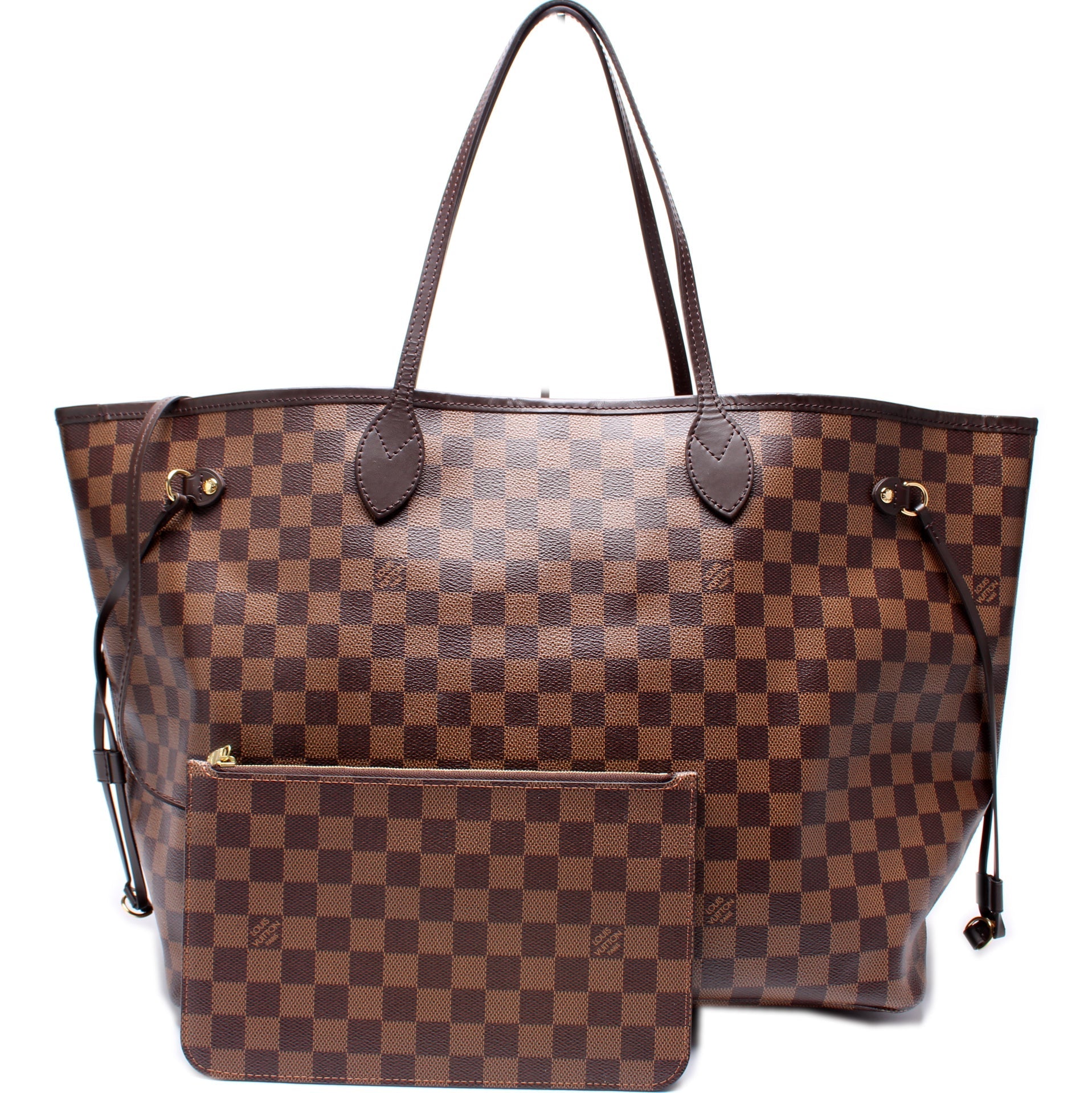 Louis Vuitton Neverfull GM W GM Ebene Damier Wallet Case
